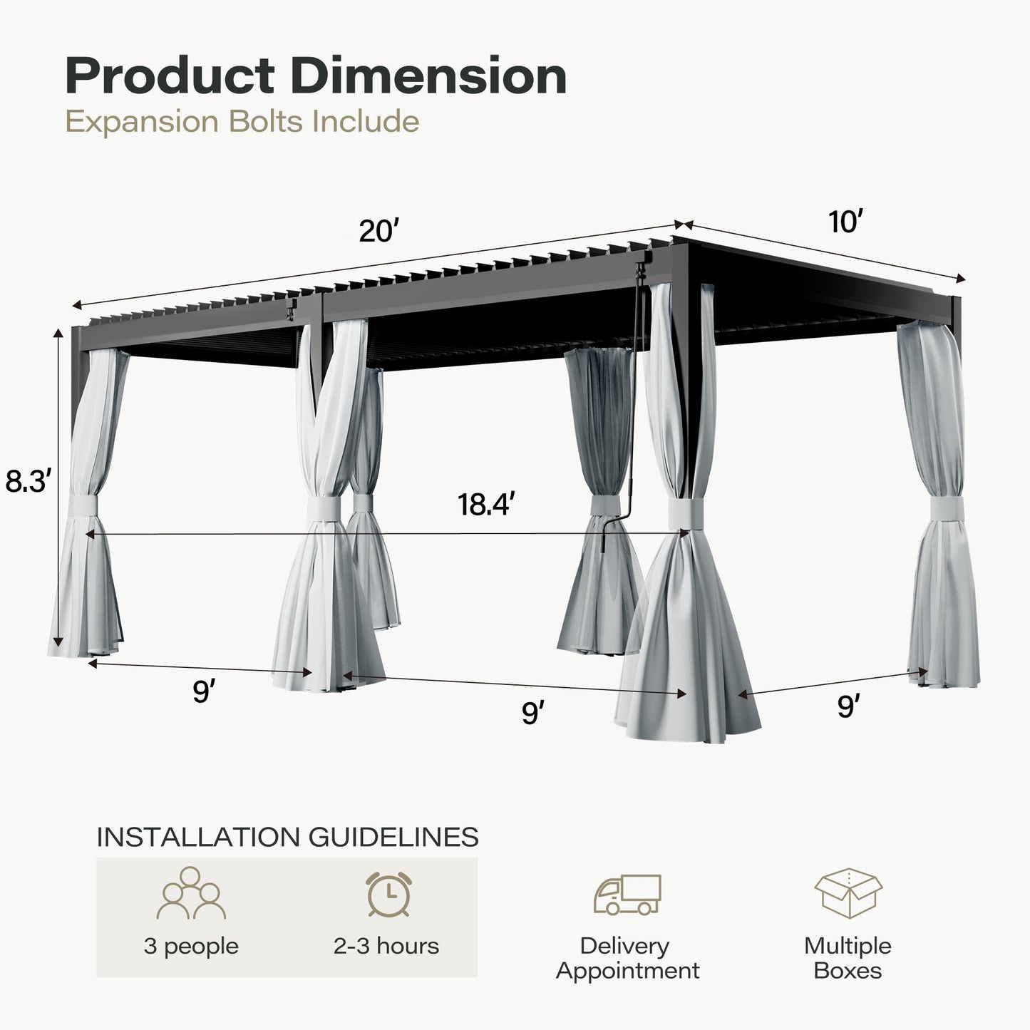 Aluminum Louvered Pergola