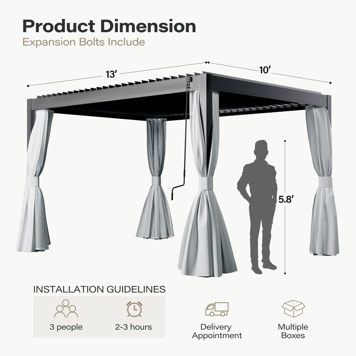 Aluminum Louvered Pergola
