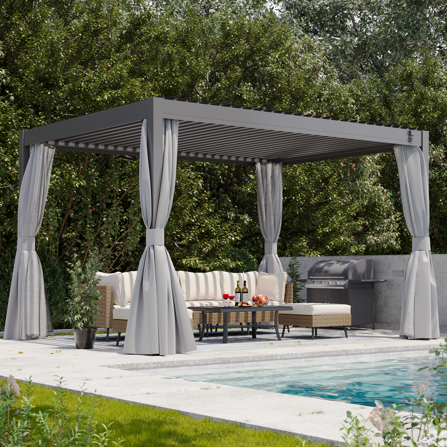 Aluminum Louvered Pergola