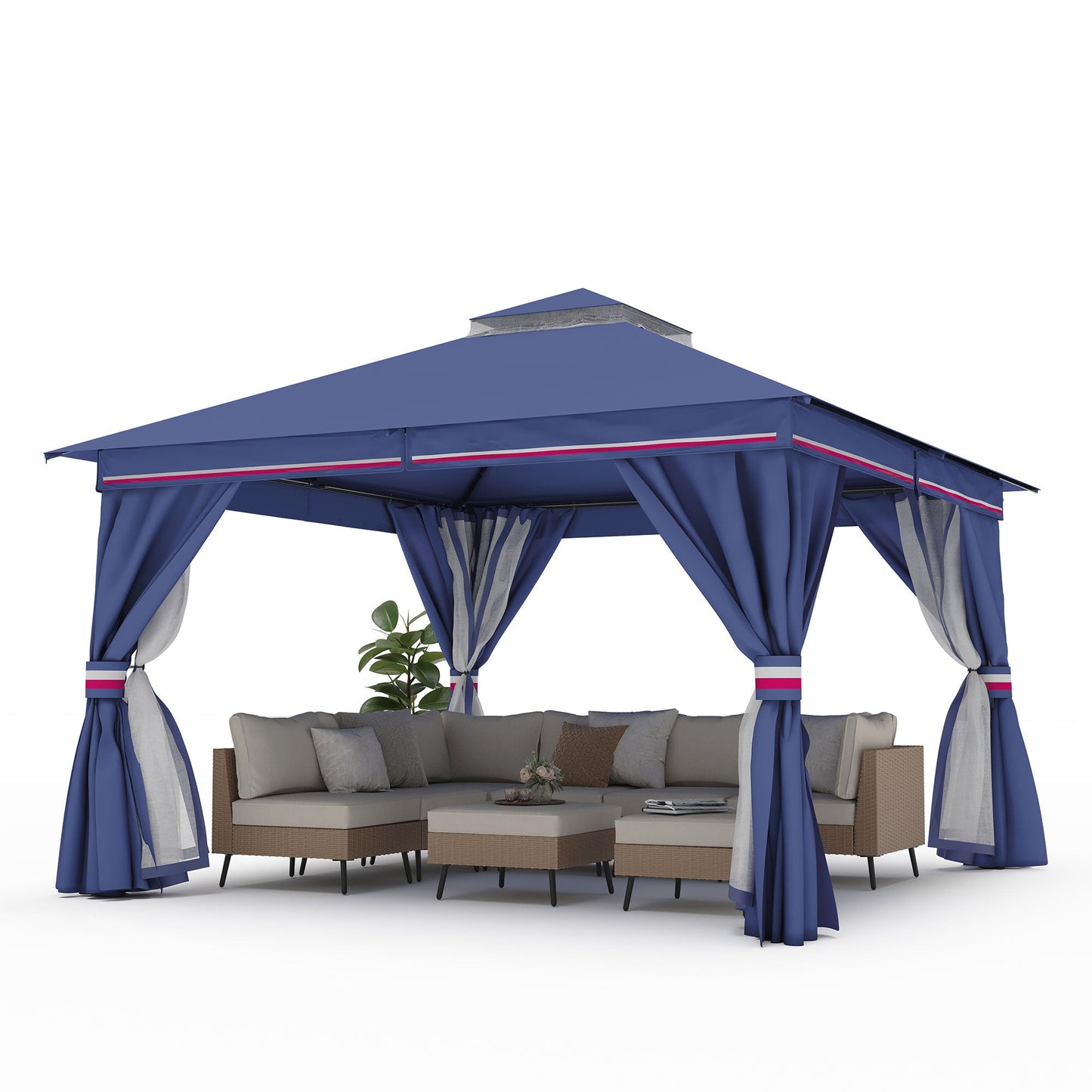 LAUSAINT HOME 12'X 12' Patio Steel Gazebo