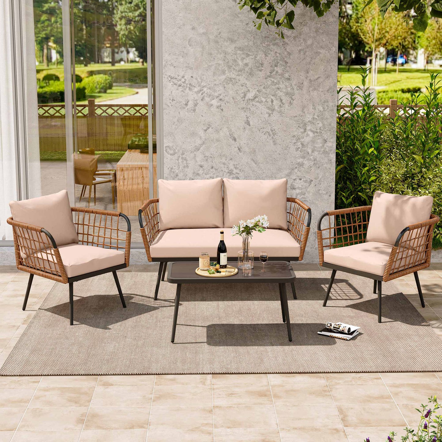 LAUSAINT HOME 4-Piece Patio Furniture Set