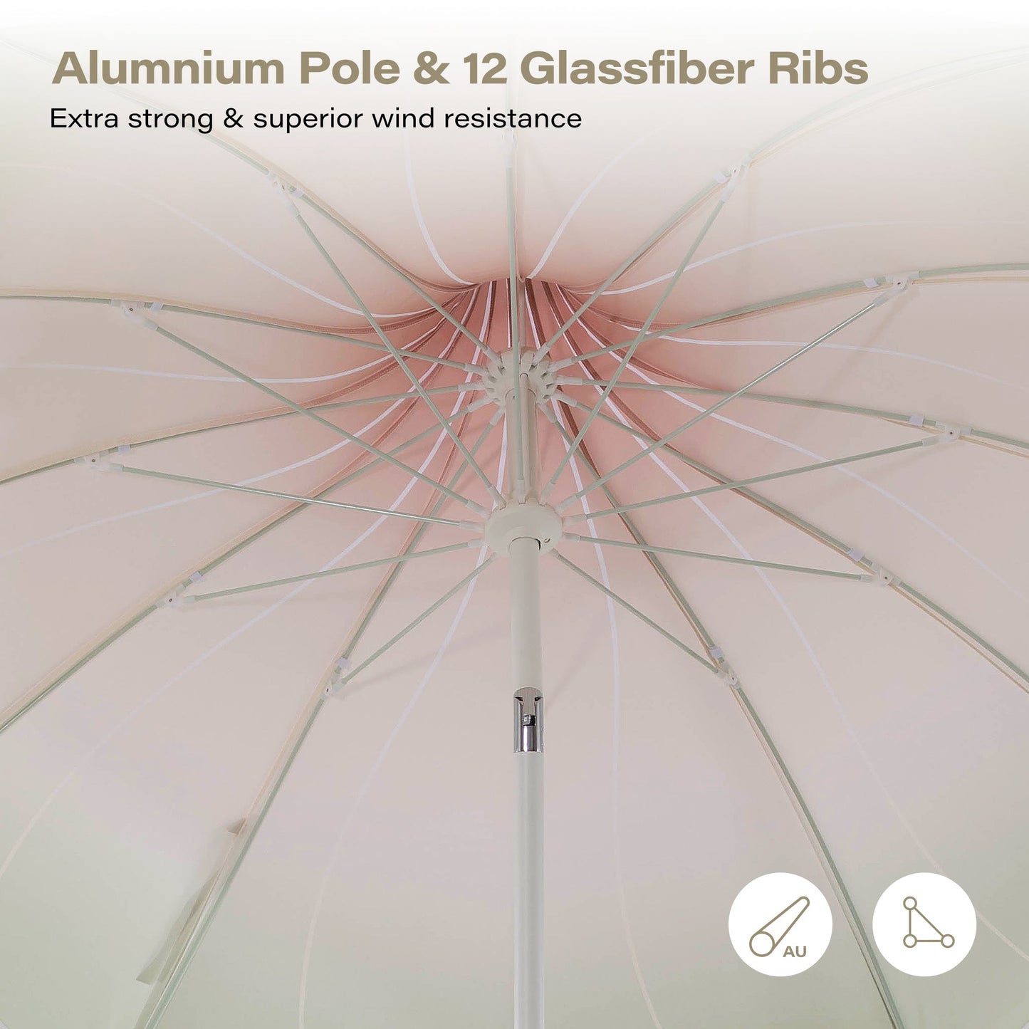 LAUSAINT HOME 9FT Pergoda Patio Umbrella