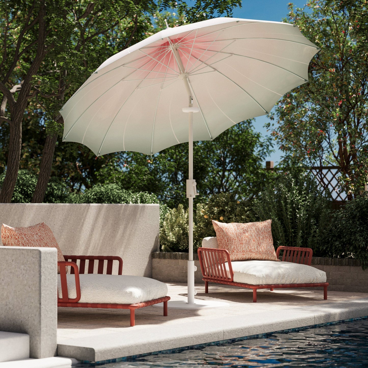 LAUSAINT HOME 9FT Pergoda Patio Umbrella