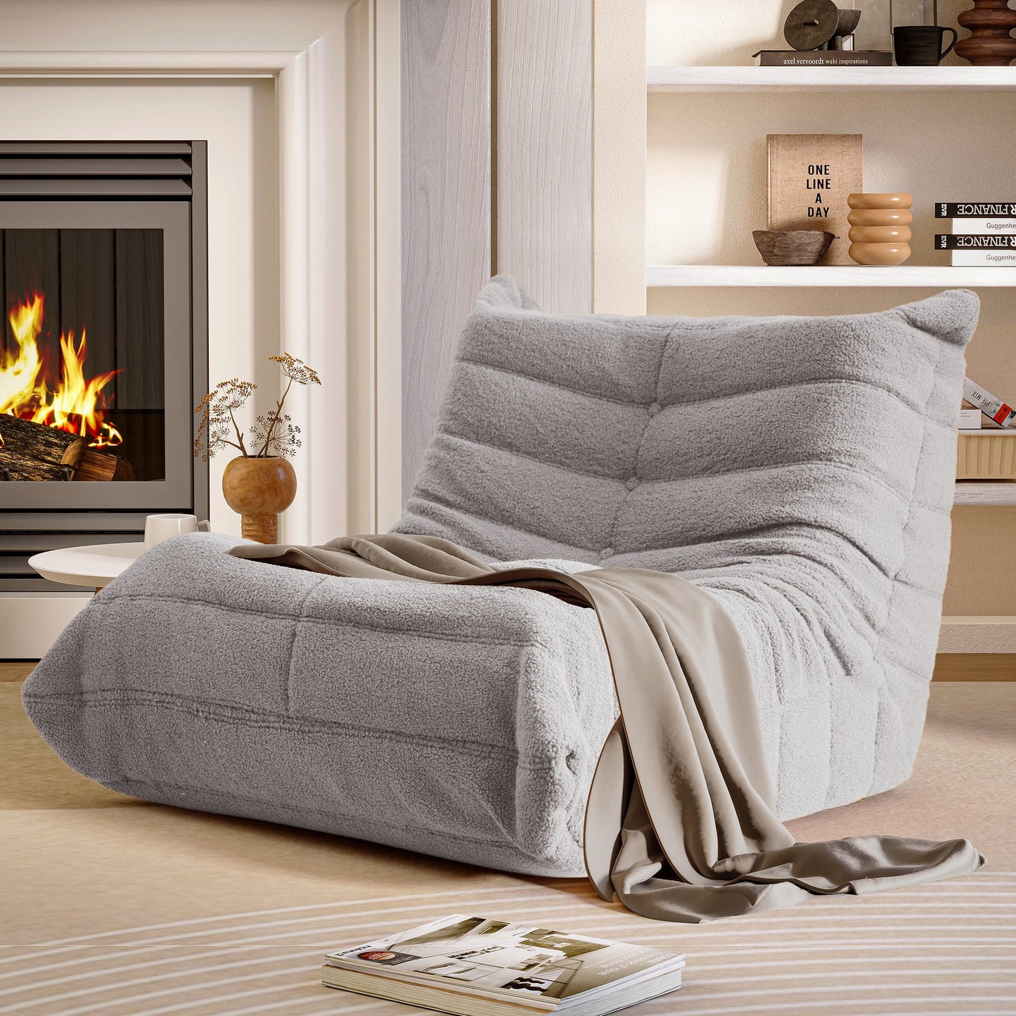 LAUSAINT HOME Memory Foam Giant Bean Bag Chair