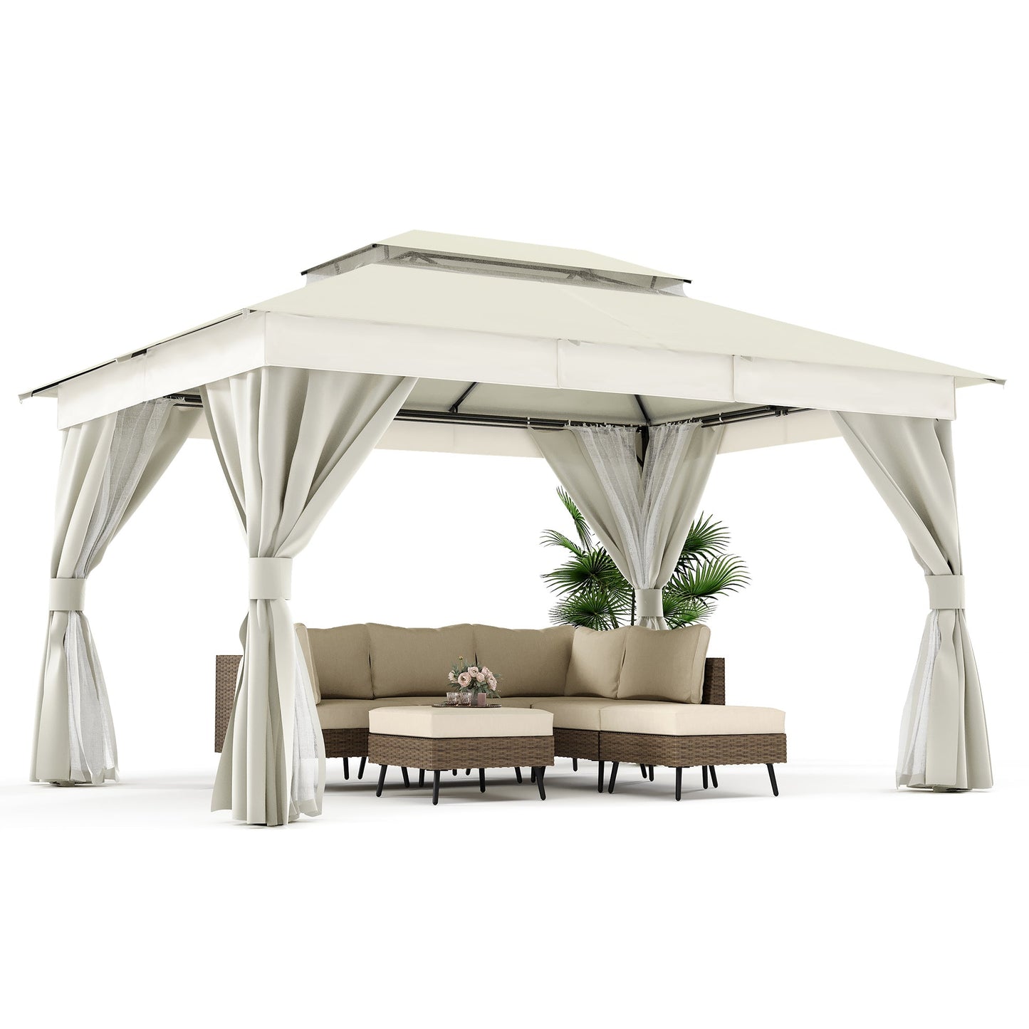LAUSAINT HOME 10'X13' Patio Steel Gazebo