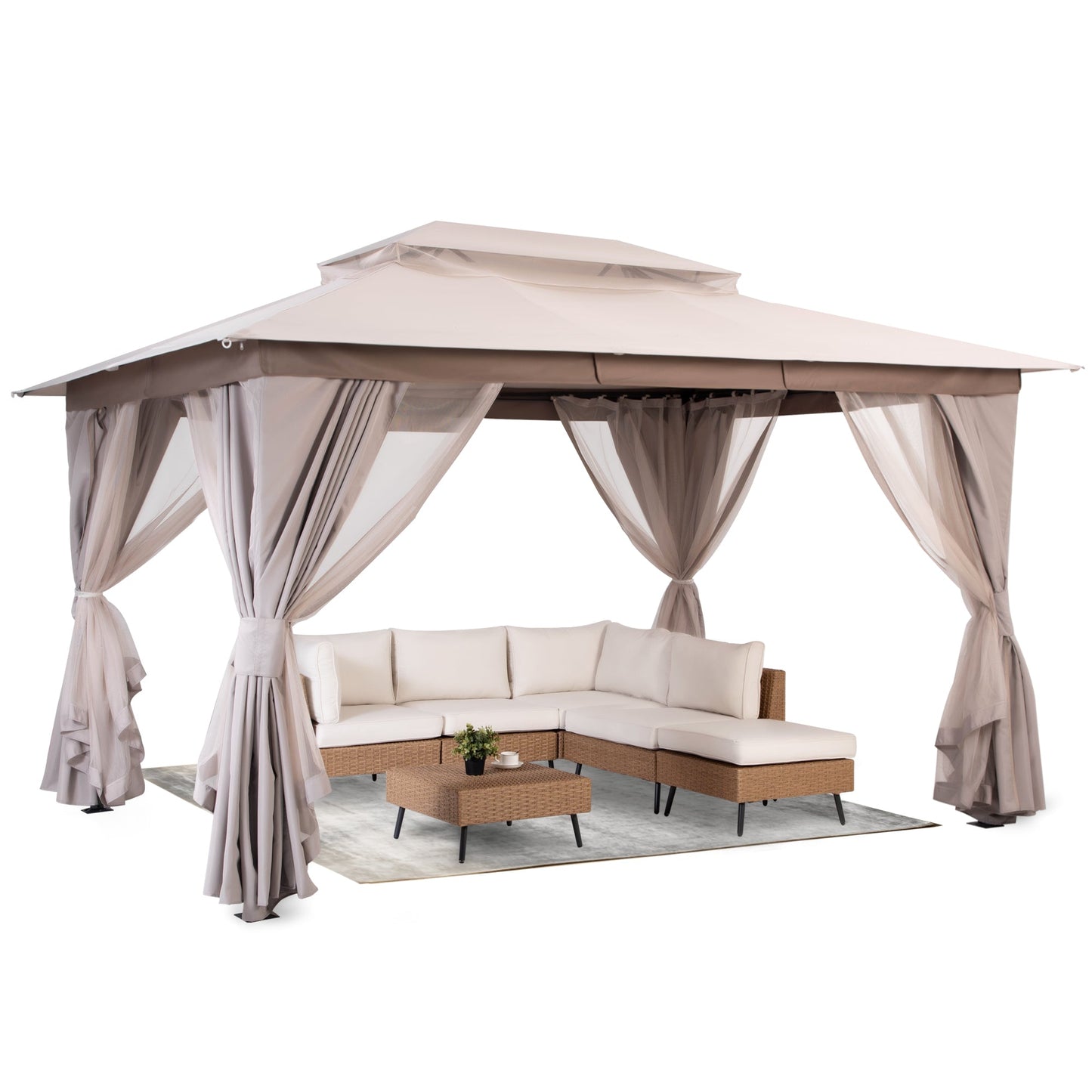 LAUSAINT HOME 10'X13' Patio Steel Gazebo