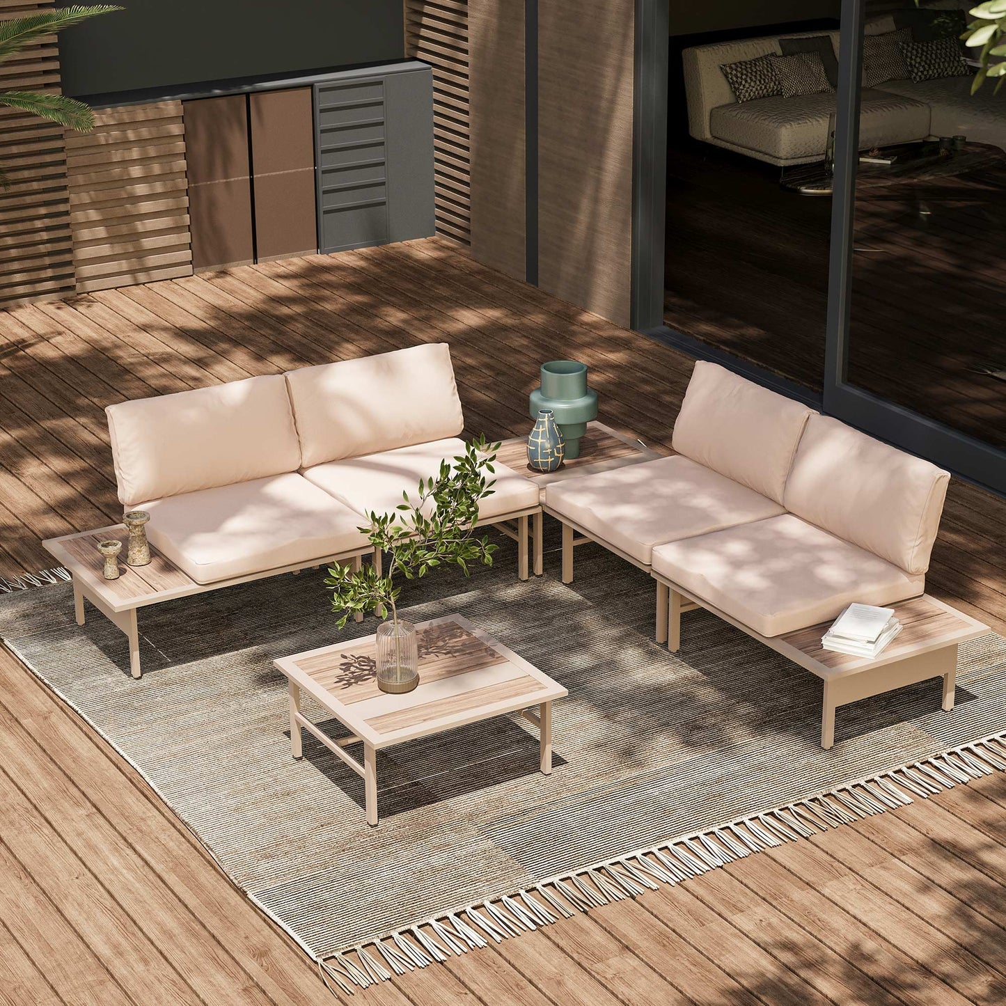 LAUSAINT HOME 6/8 Pieces Patio Furniture Set