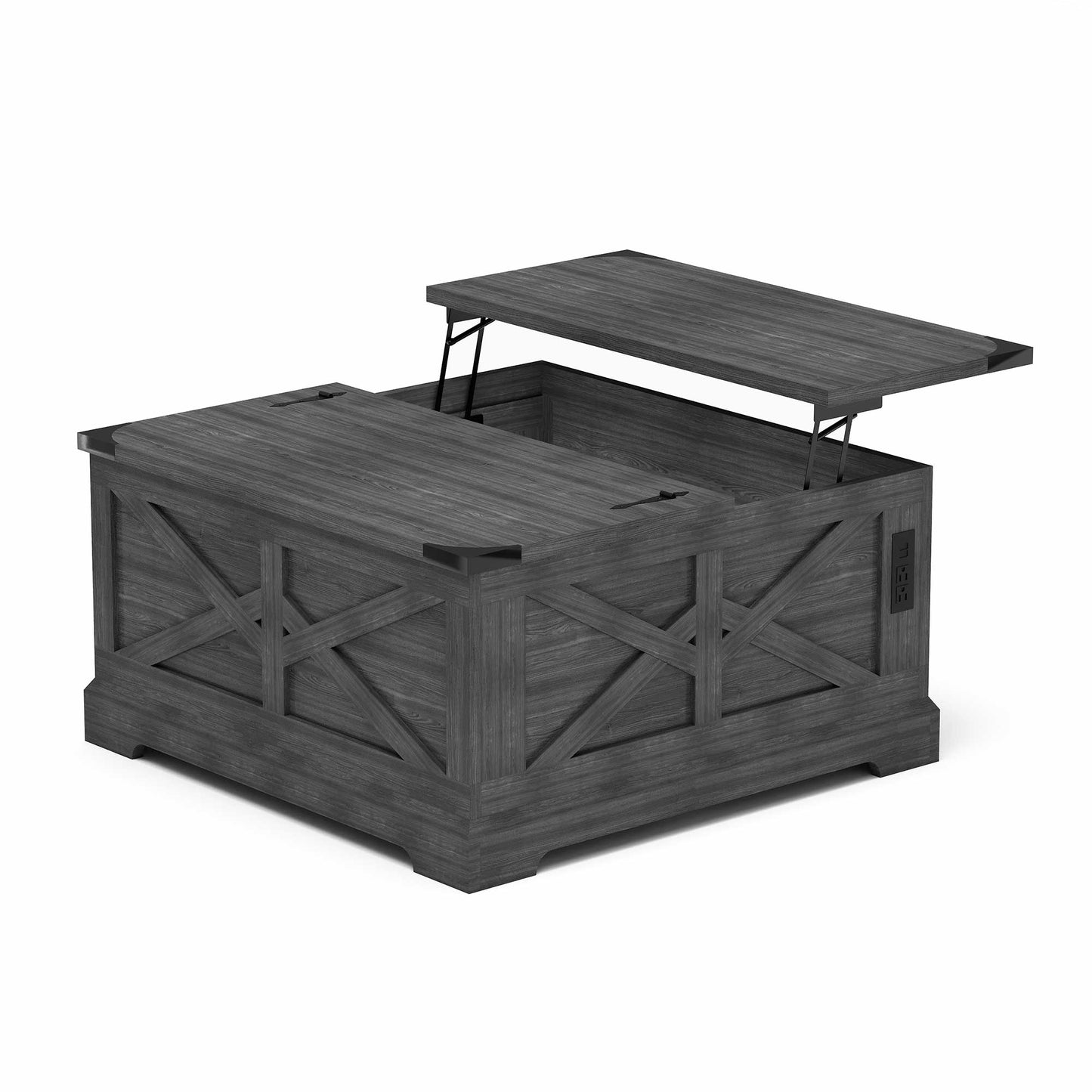 LAUSAINT HOME Farmhouse Lift Top Coffee Table