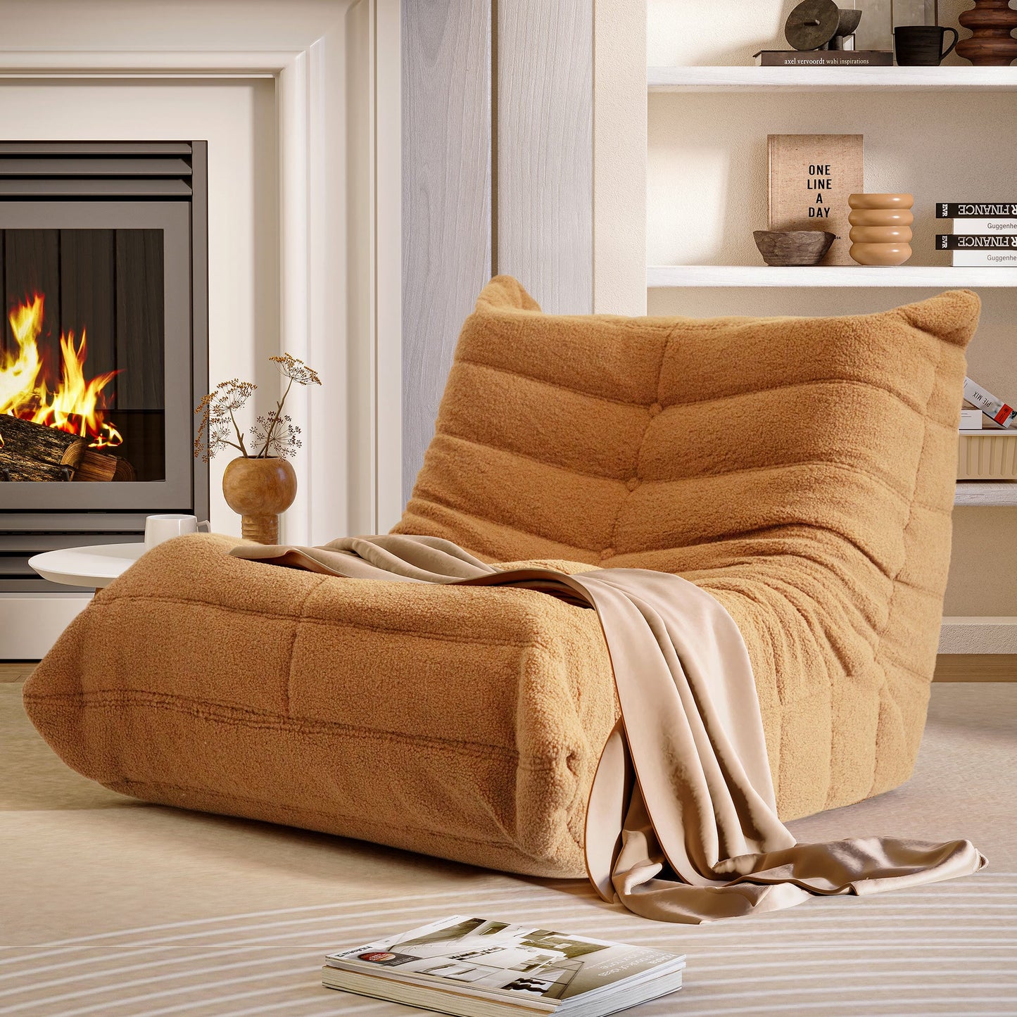LAUSAINT HOME Memory Foam Giant Bean Bag Chair