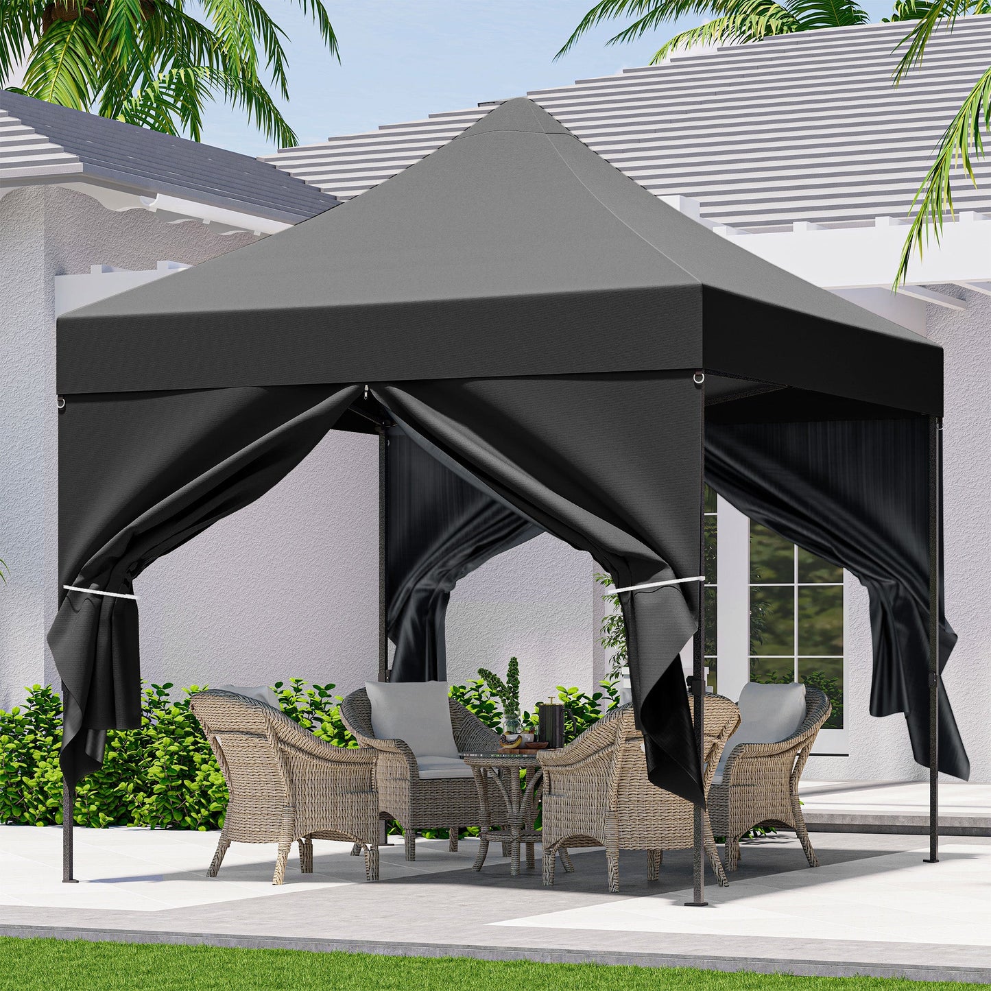 LAUSAINT HOME 10x10 Pop Up Canopy Tent