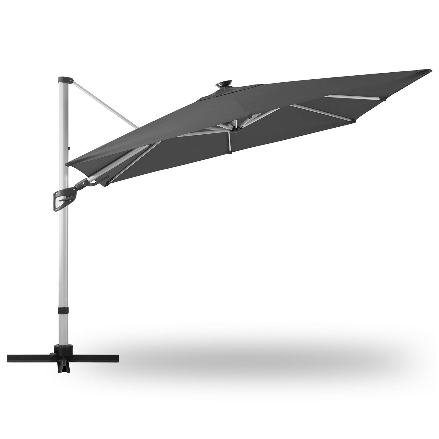 LAUSAINT HOME 10' Square LED Cantilever Umbrella