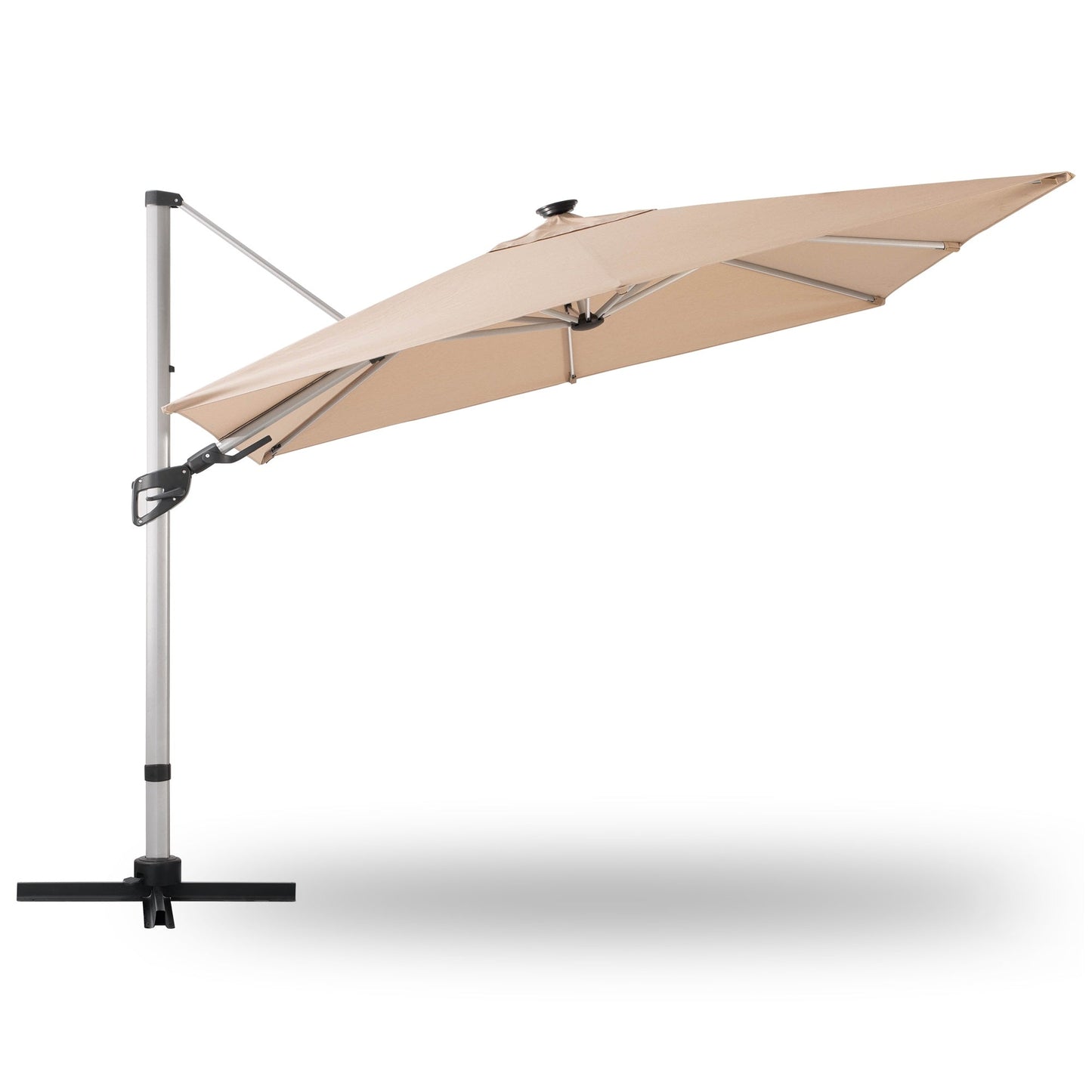 LAUSAINT HOME 10' Square LED Cantilever Umbrella