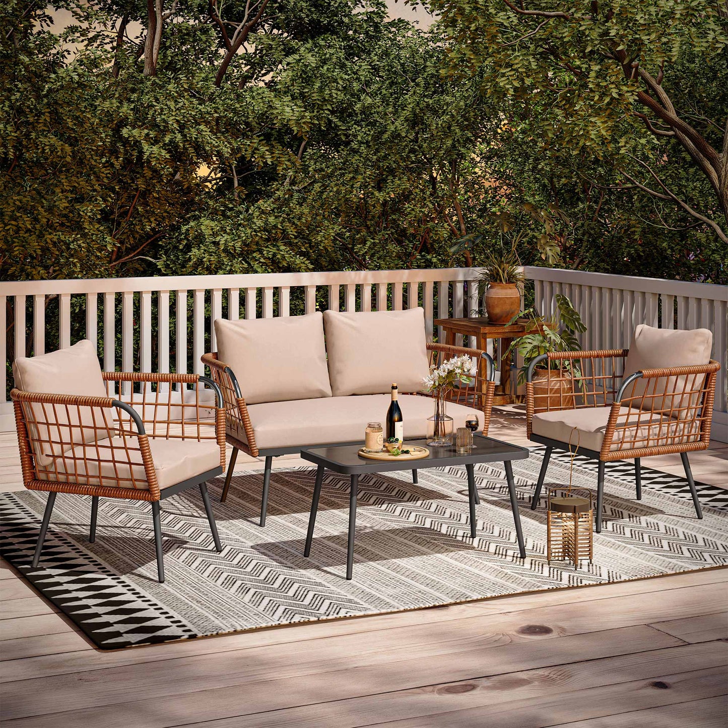 LAUSAINT HOME 4-Piece Patio Furniture Set