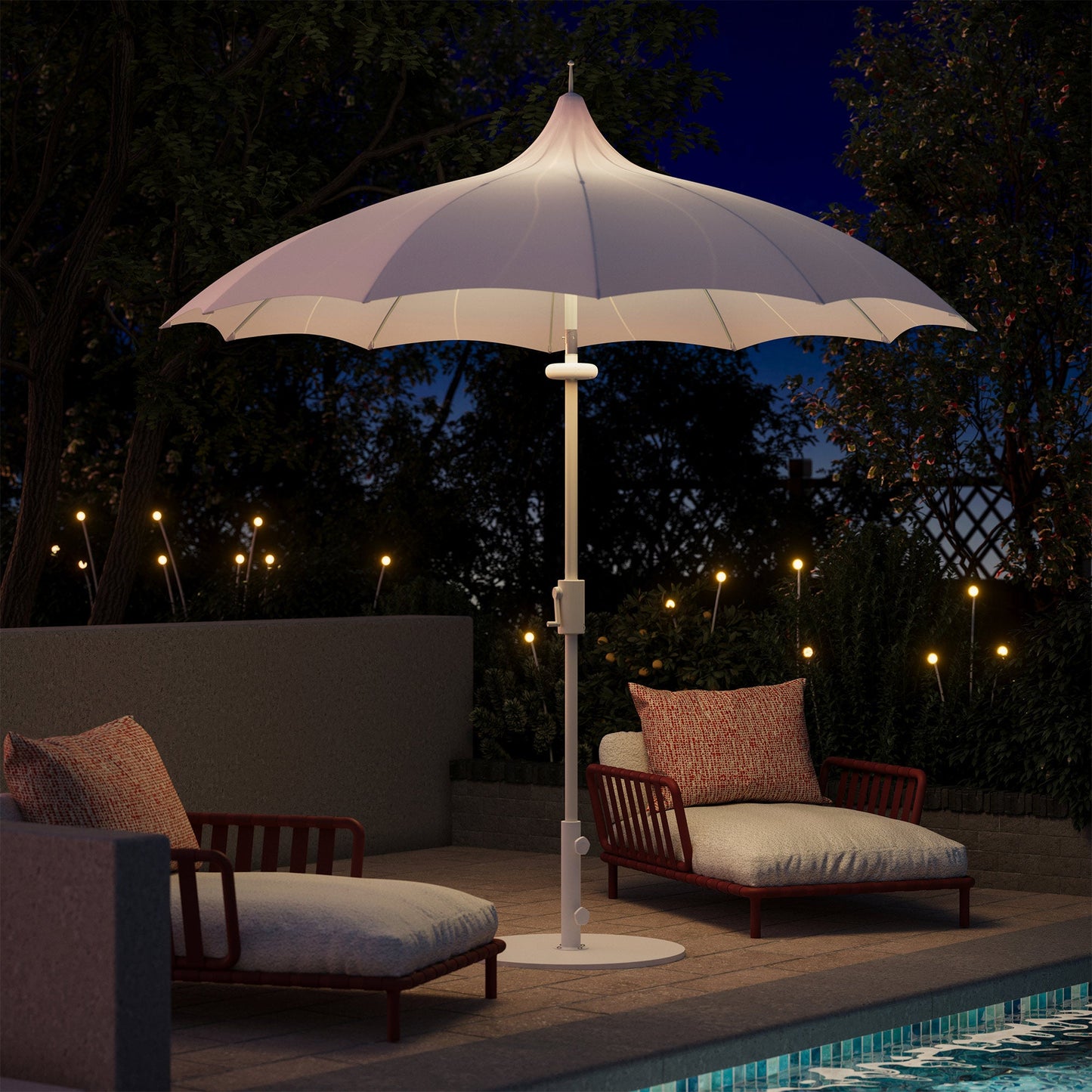 LAUSAINT HOME 9FT Pergoda Patio Umbrella