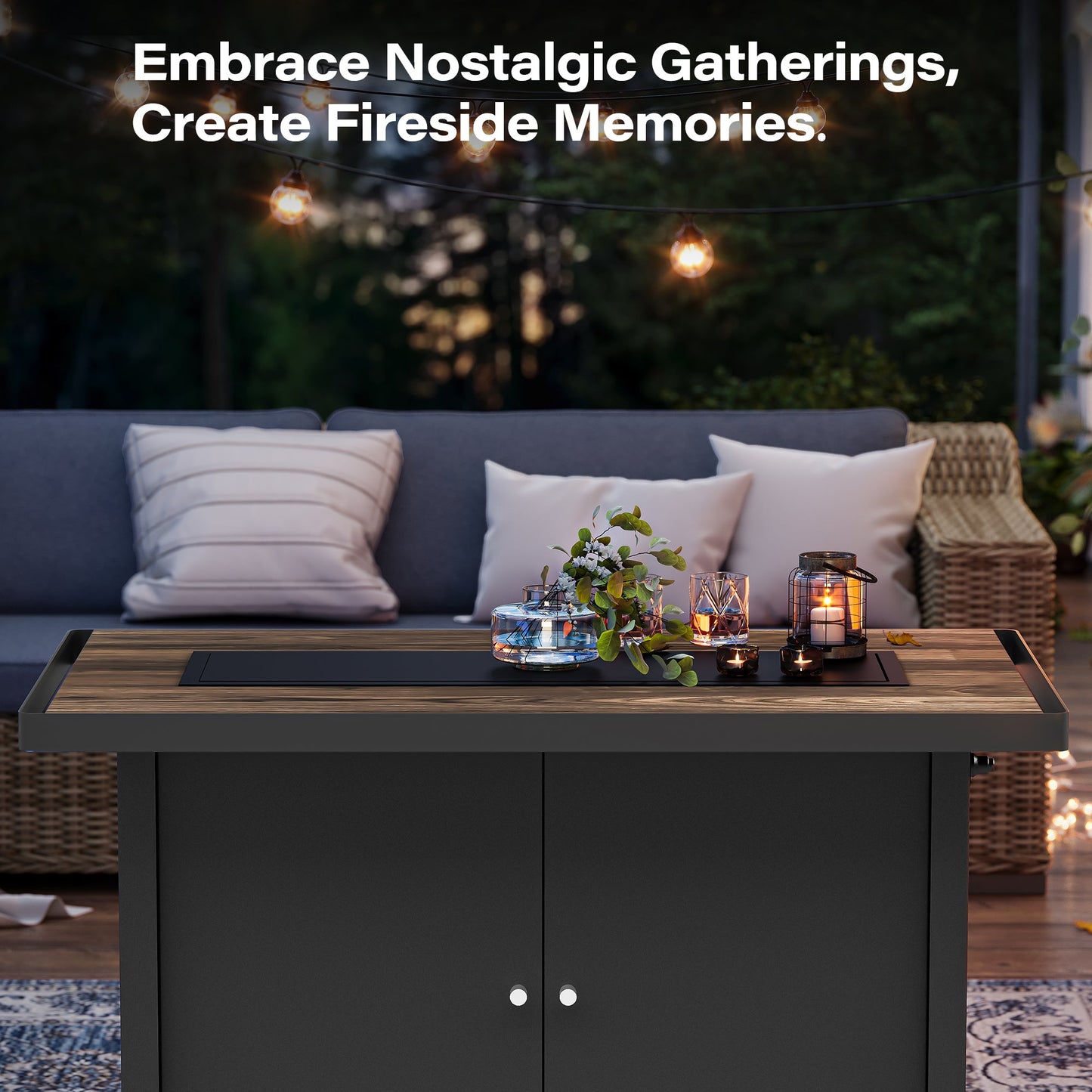 LAUSAINT HOME 55000btu 43' Outdoor Propane Fire Pit Table (New)