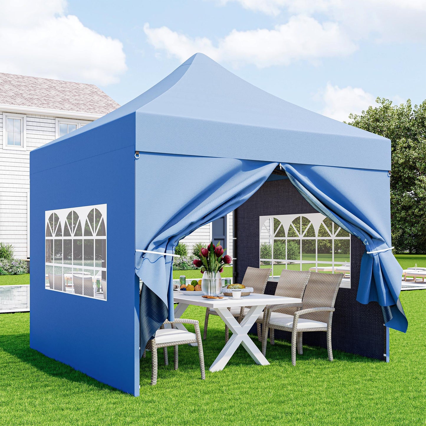 LAUSAINT HOME 10x10 Pop Up Canopy Tent