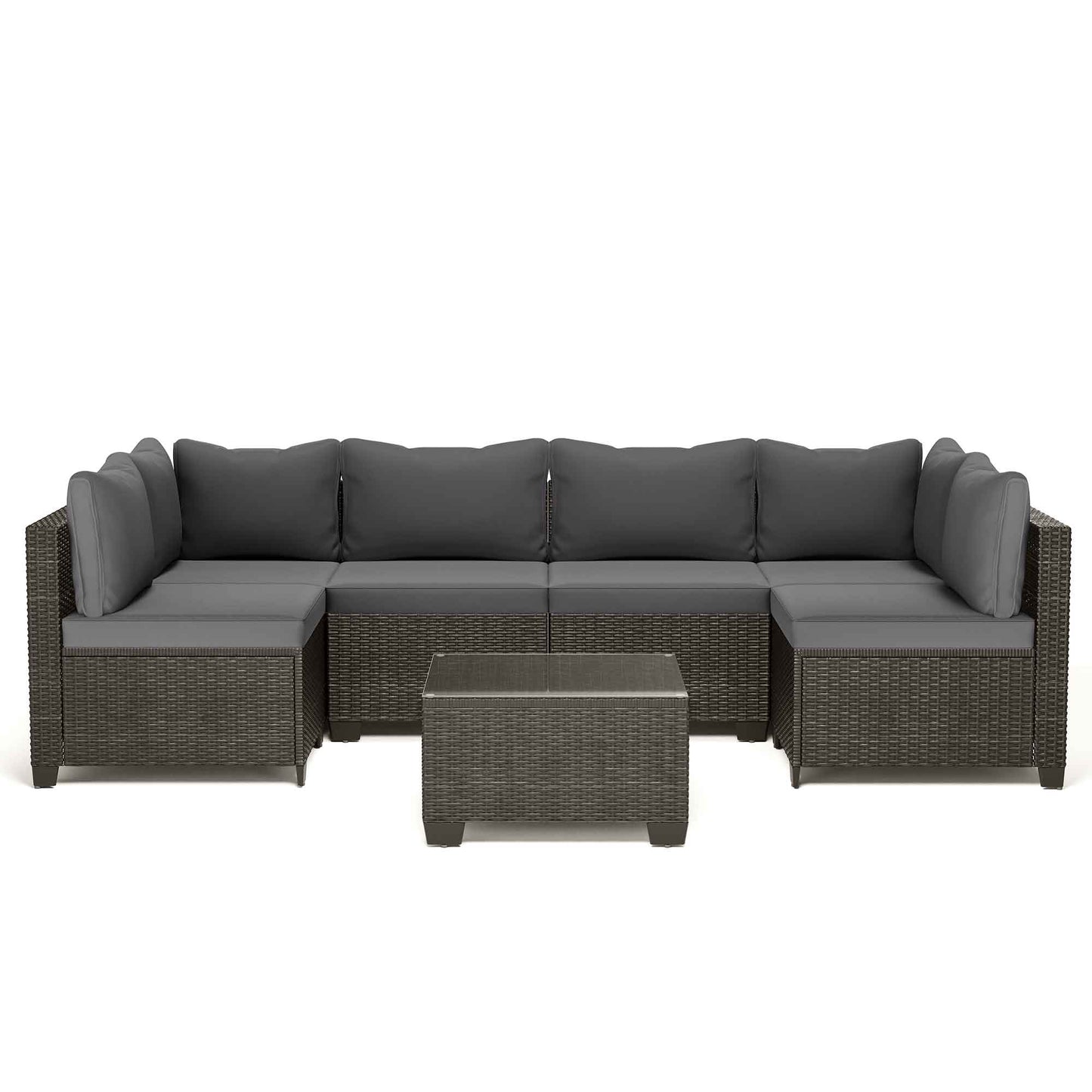LAUSAINT HOME 7-Piece Wicker Outdoor Conversation Sets