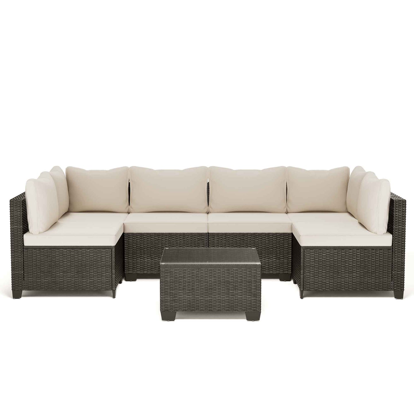 LAUSAINT HOME 7-Piece Wicker Outdoor Conversation Sets