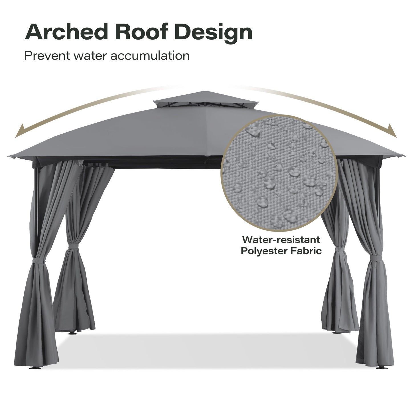 LAUSAINT HOME 10'X10' Softtop Gazebo