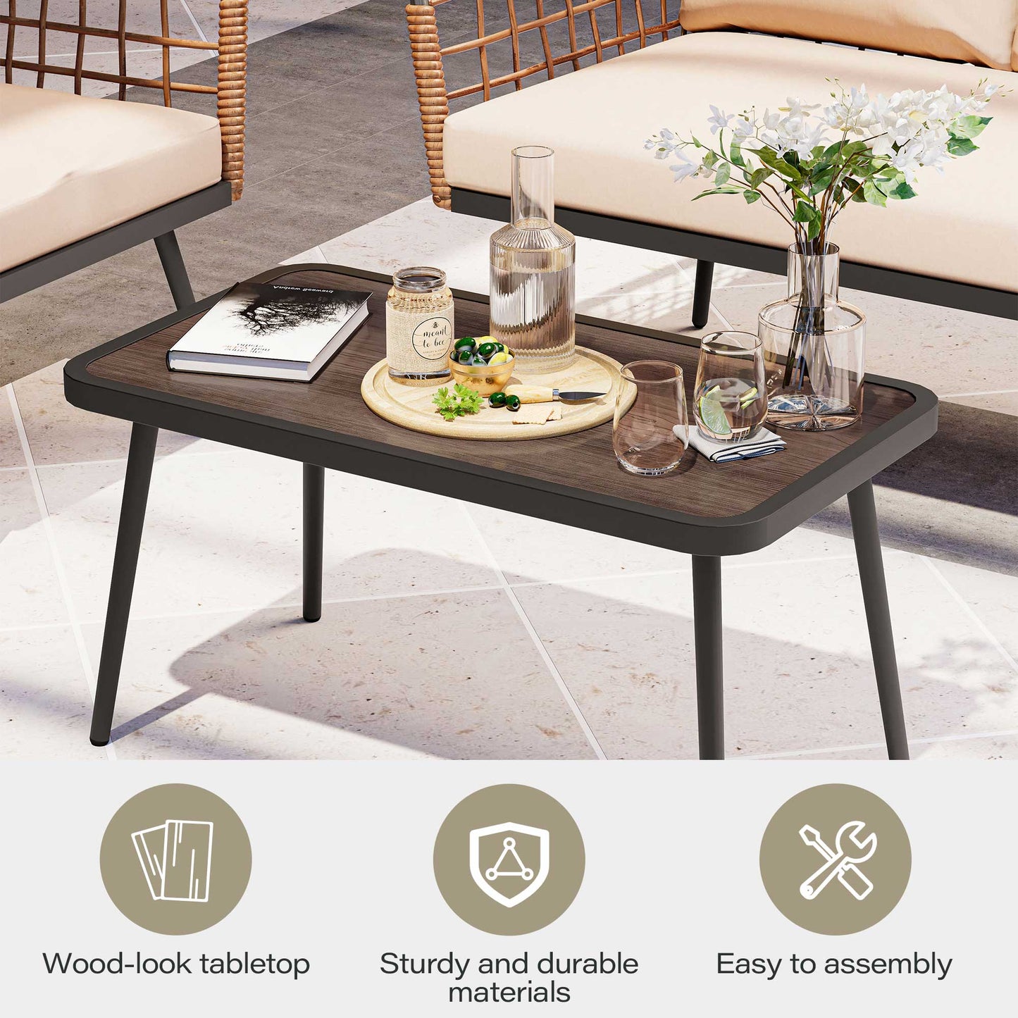 LAUSAINT HOME 4-Piece Patio Furniture Set