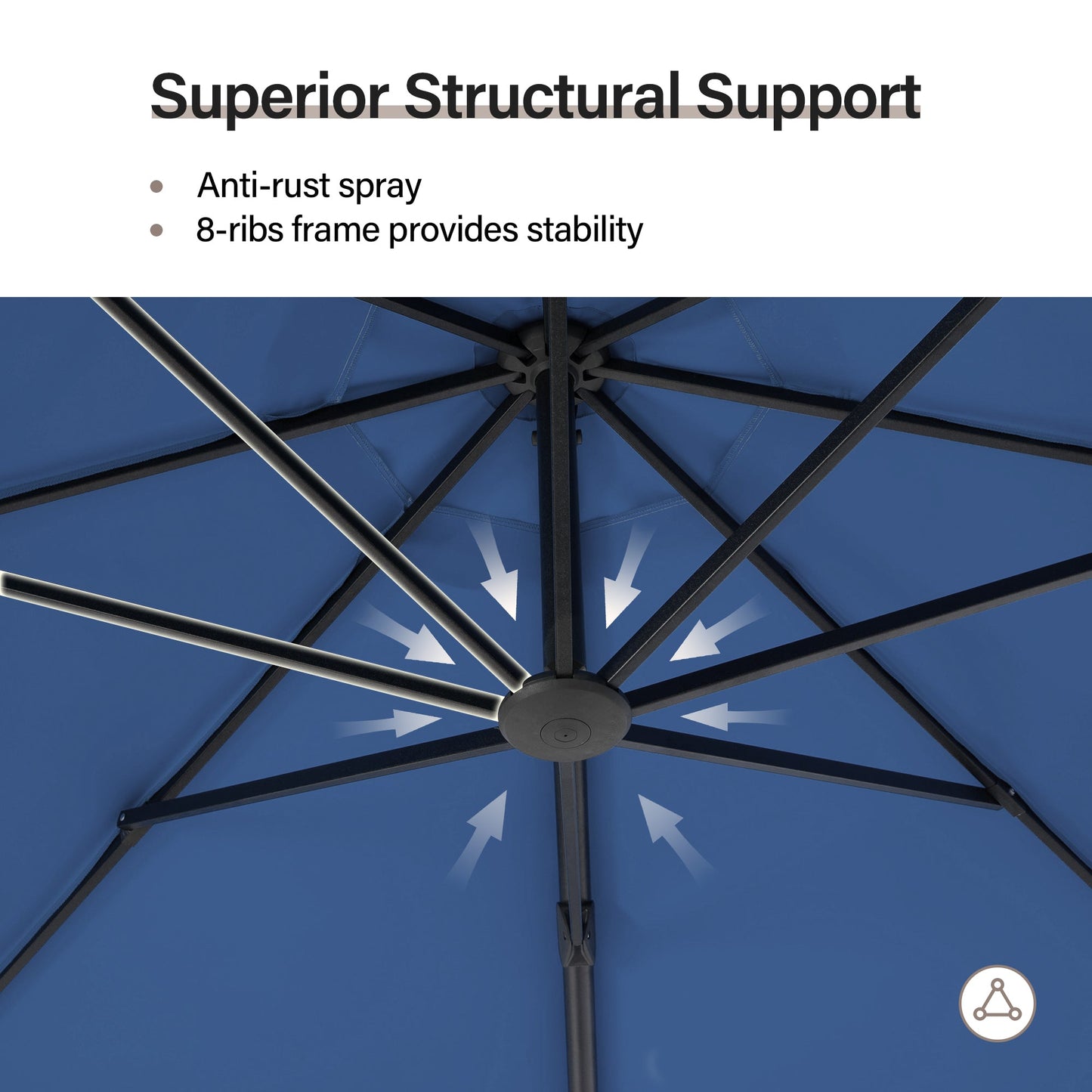 LAUSAINT HOME 10' Deluxe Cantilever Umbrella