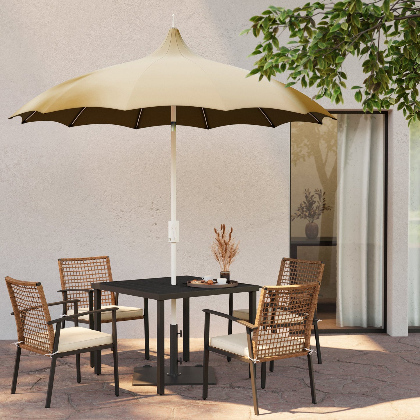LAUSAINT HOME 9FT Patio Offset Umbrella