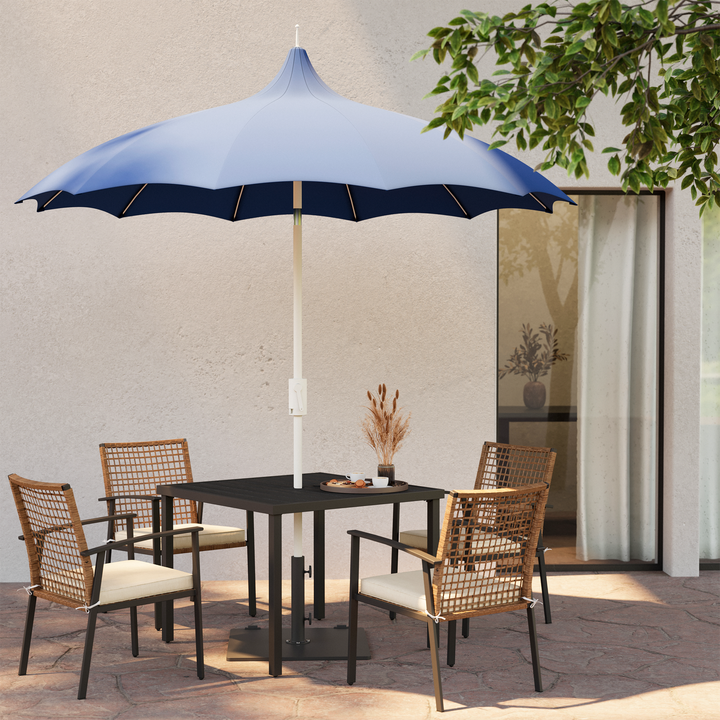 LAUSAINT HOME 9FT Patio Offset Umbrella