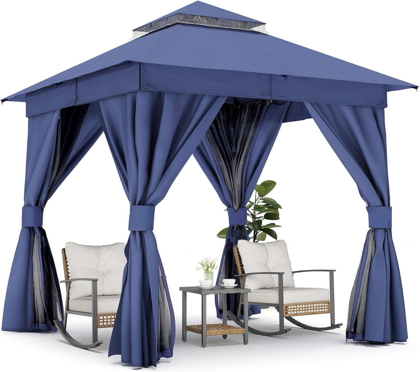 LAUSAINT HOME 8'X 8' Patio Steel Gazebo