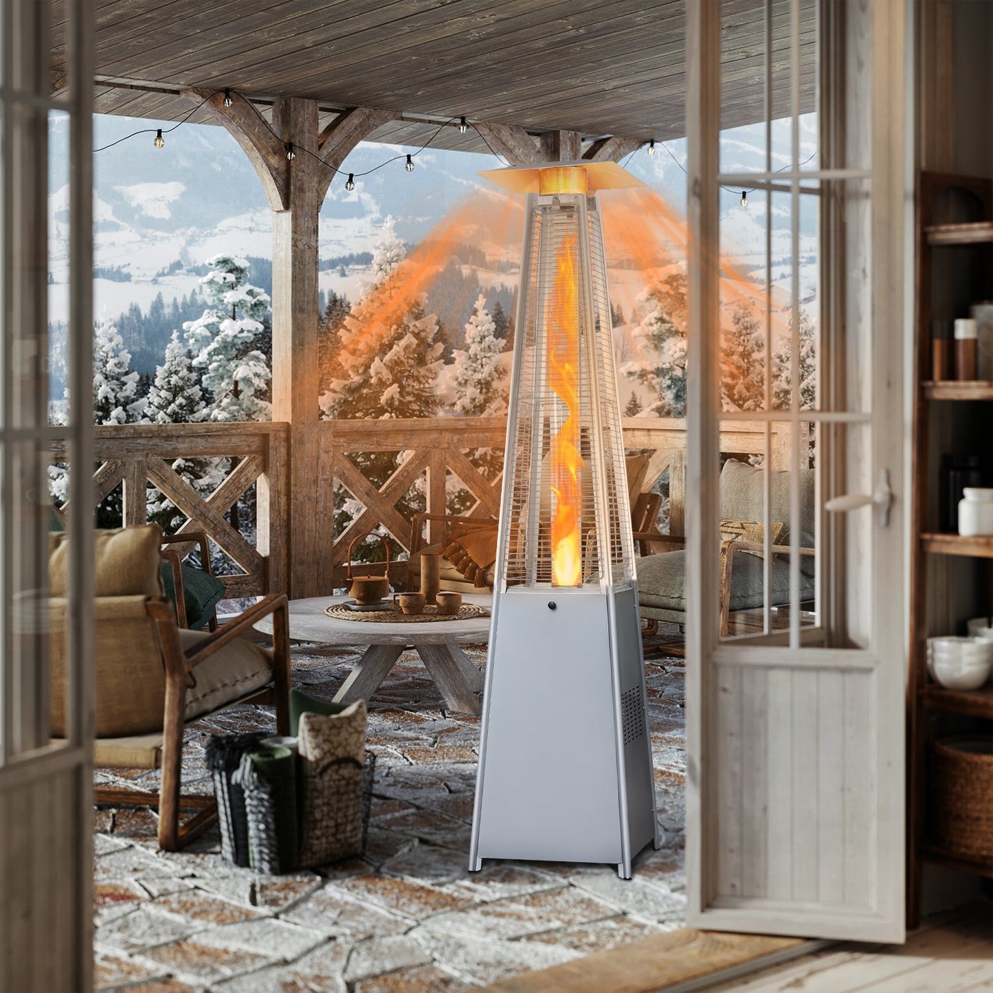 Lausaint Home 48000BTU Outdoor Standing Heater