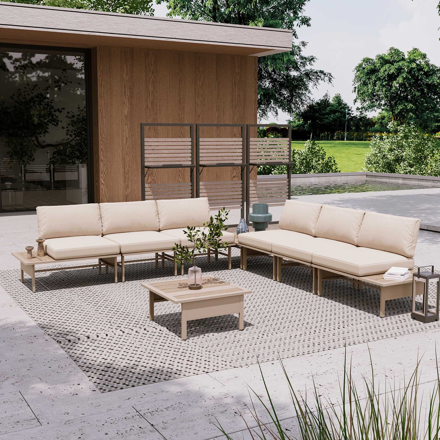 LAUSAINT HOME 6/8 Pieces Patio Furniture Set