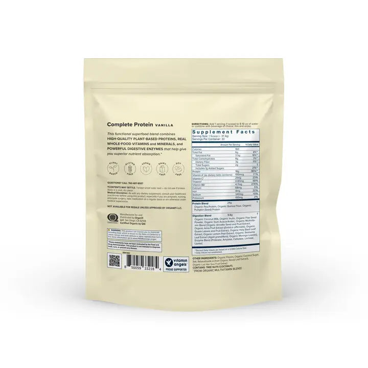 Plant Based Vanilla Protein - Organifi
