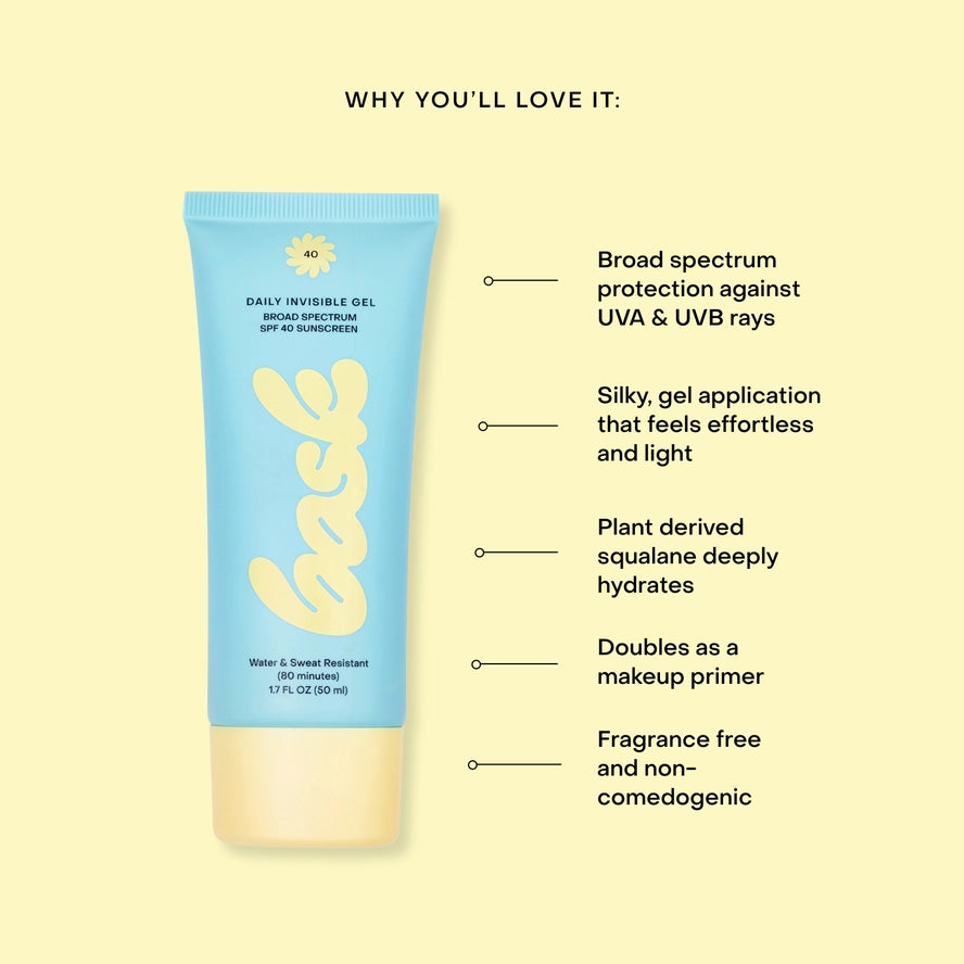 Spf 40 Daily Invisible Gel Sunscreen - Bask