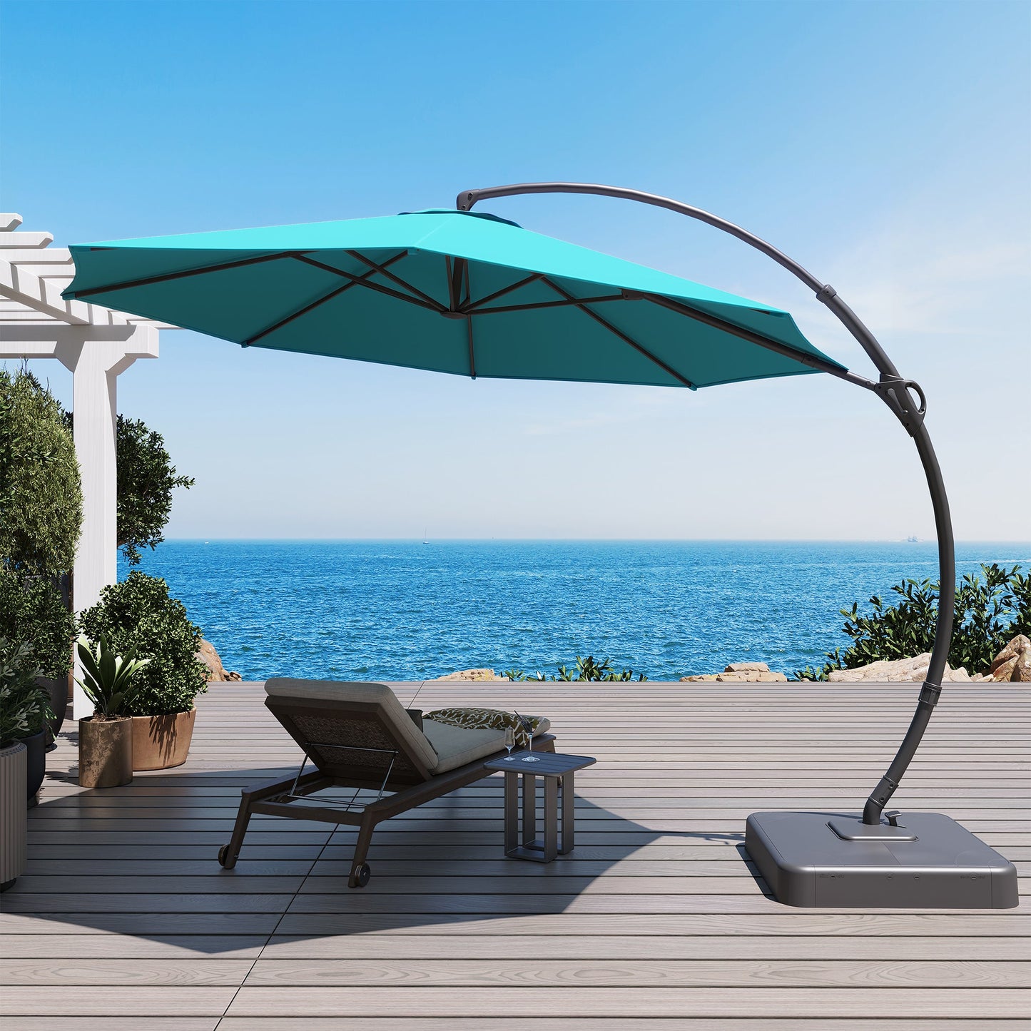 LAUSAINT HOME 12' Deluxe Cantilever Umbrella