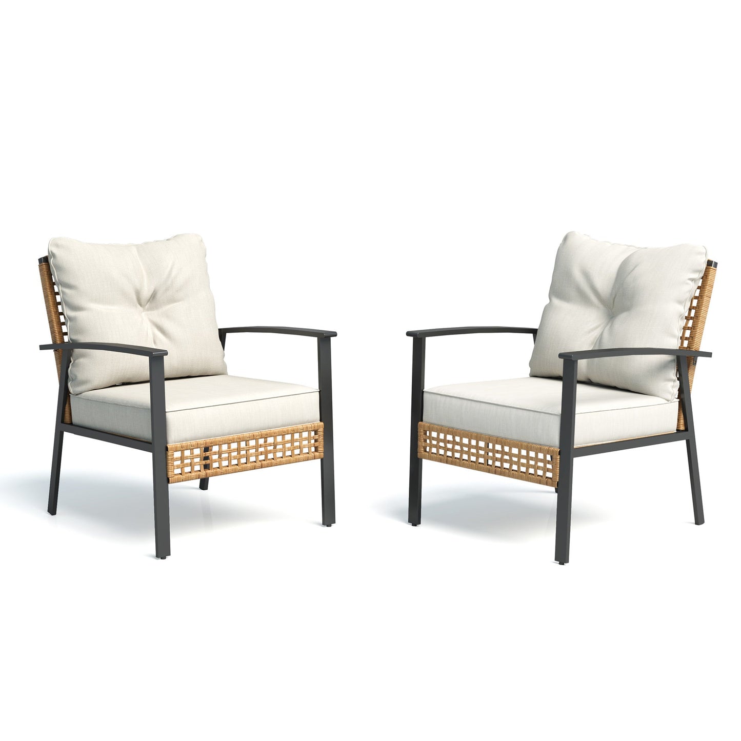 LAUSAINT HOME 4-piece Rattan Conversation Set