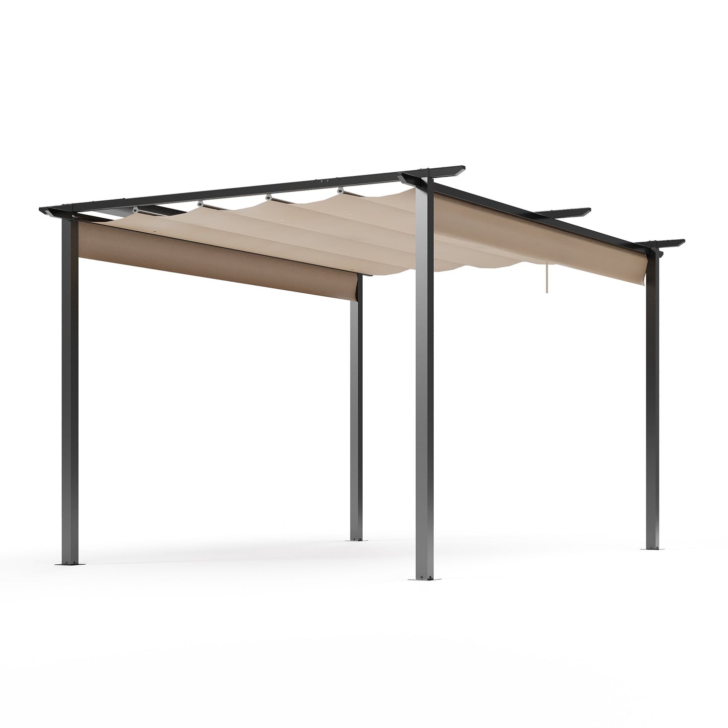 LAUSAINT HOME Aluminum Pergola with Canopy