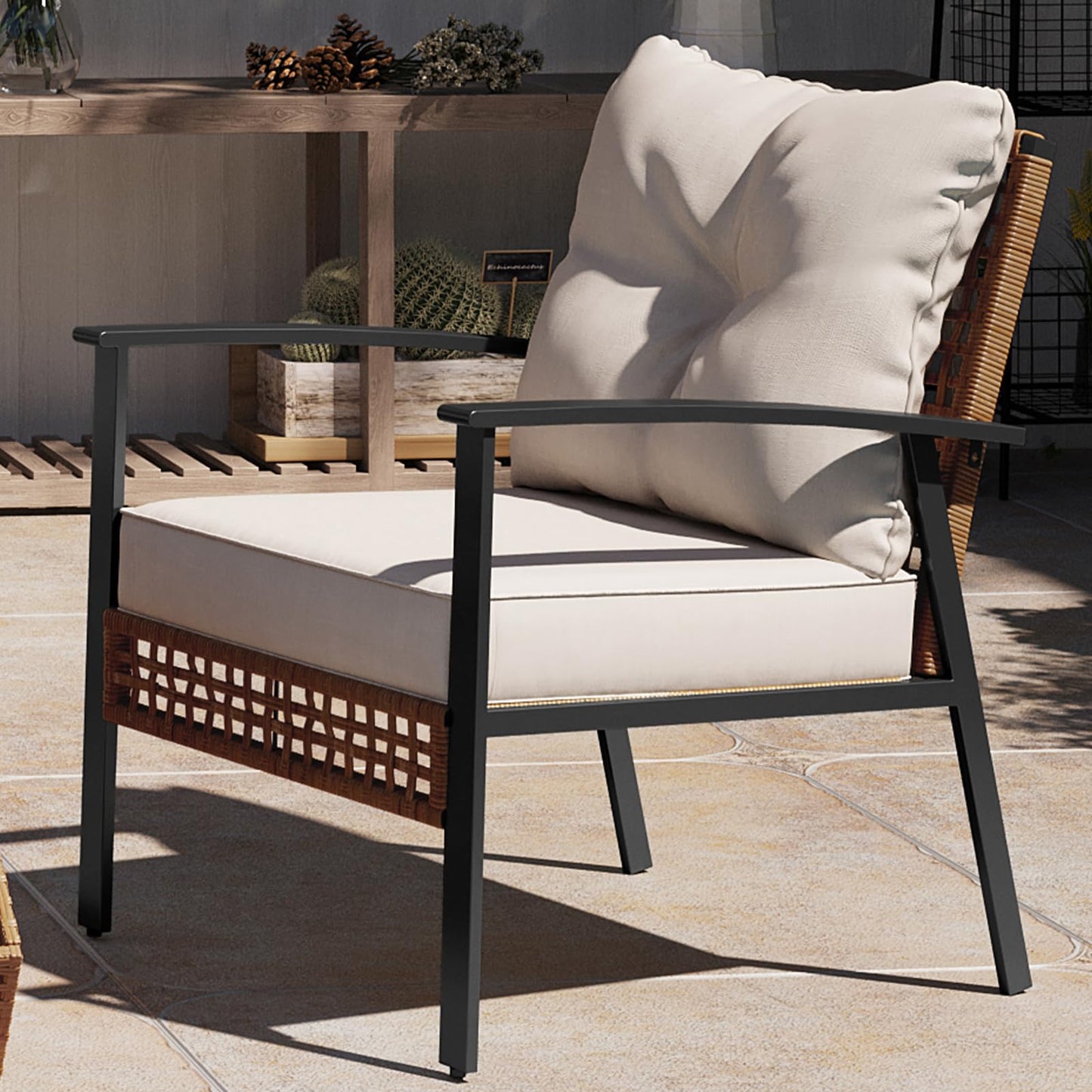 LAUSAINT HOME 4-piece Rattan Conversation Set