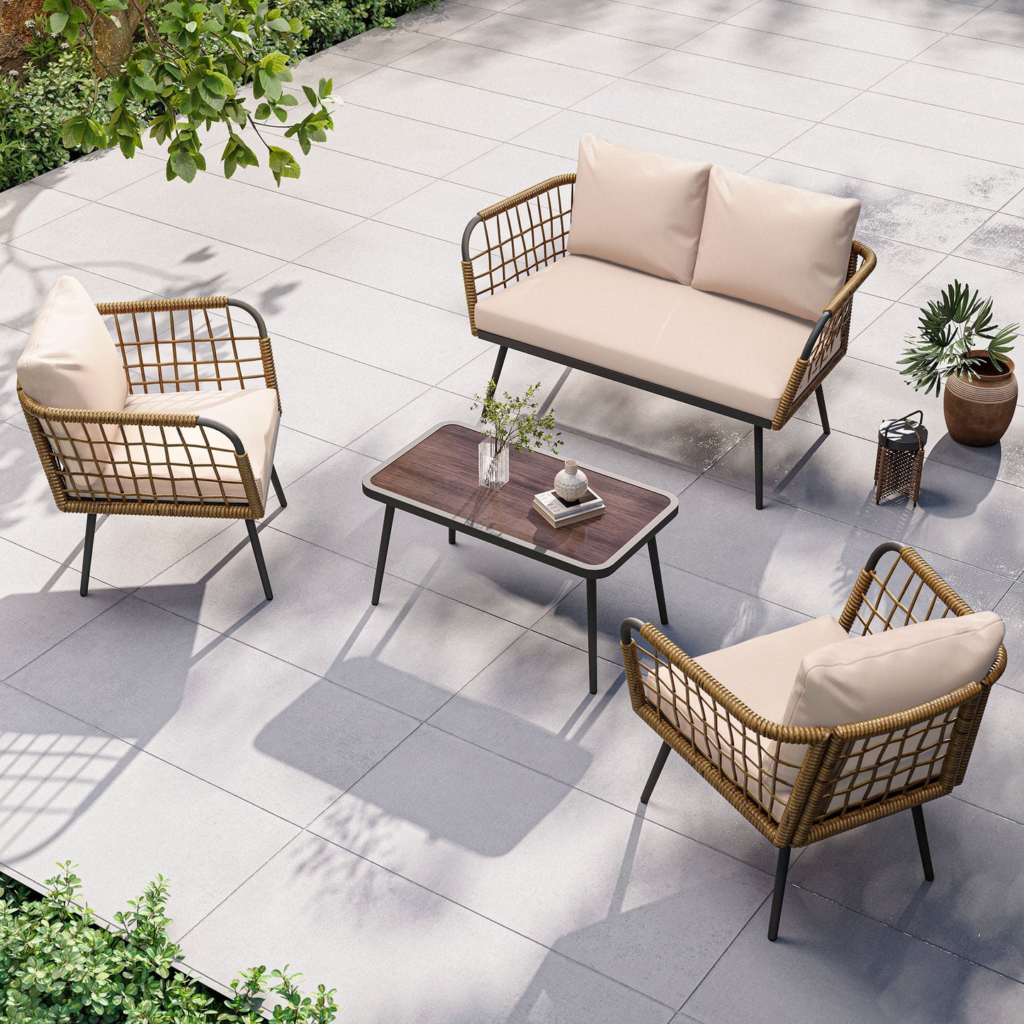 LAUSAINT HOME 4-Piece Patio Furniture Set