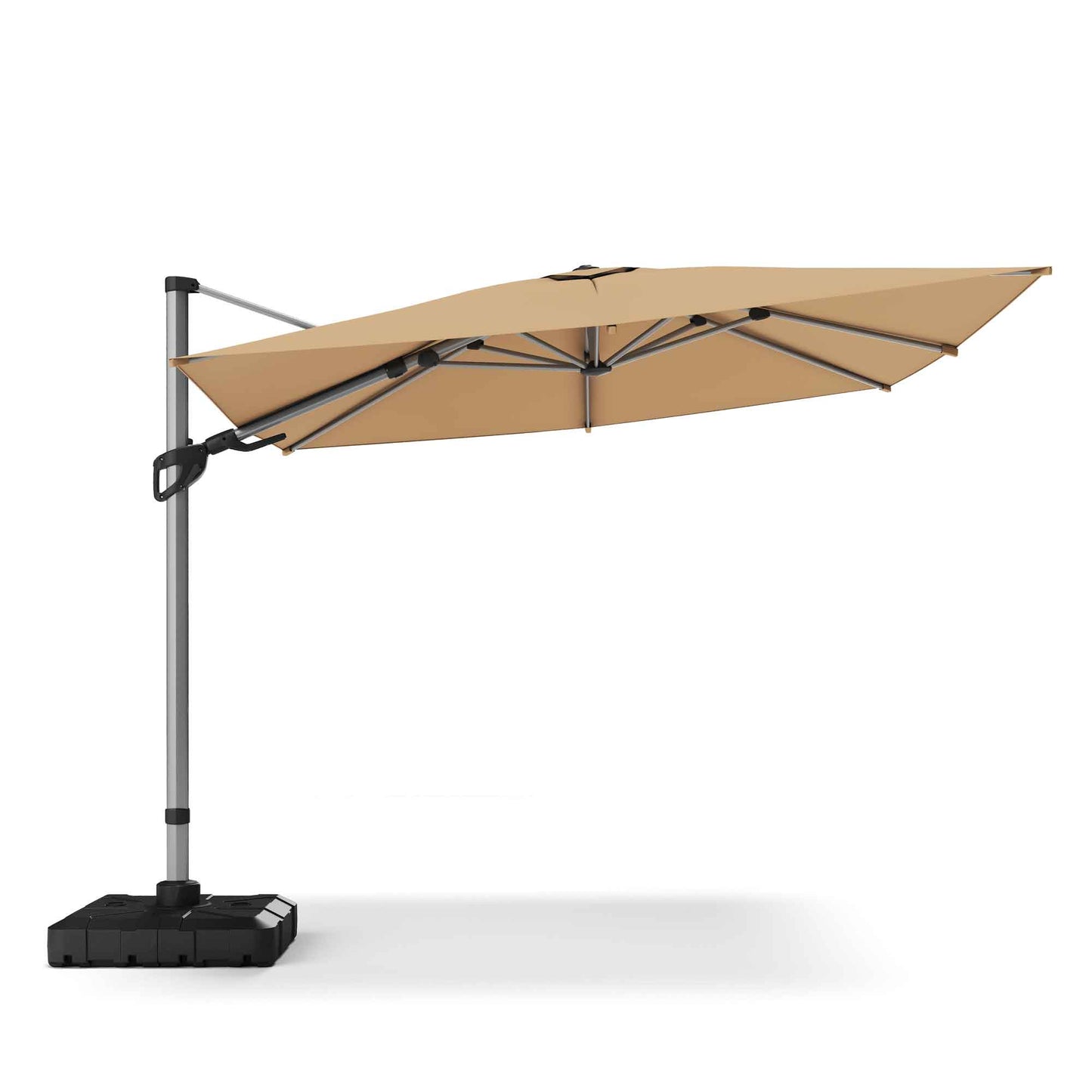 LAUSAINT HOME 10' Square LED Cantilever Umbrella