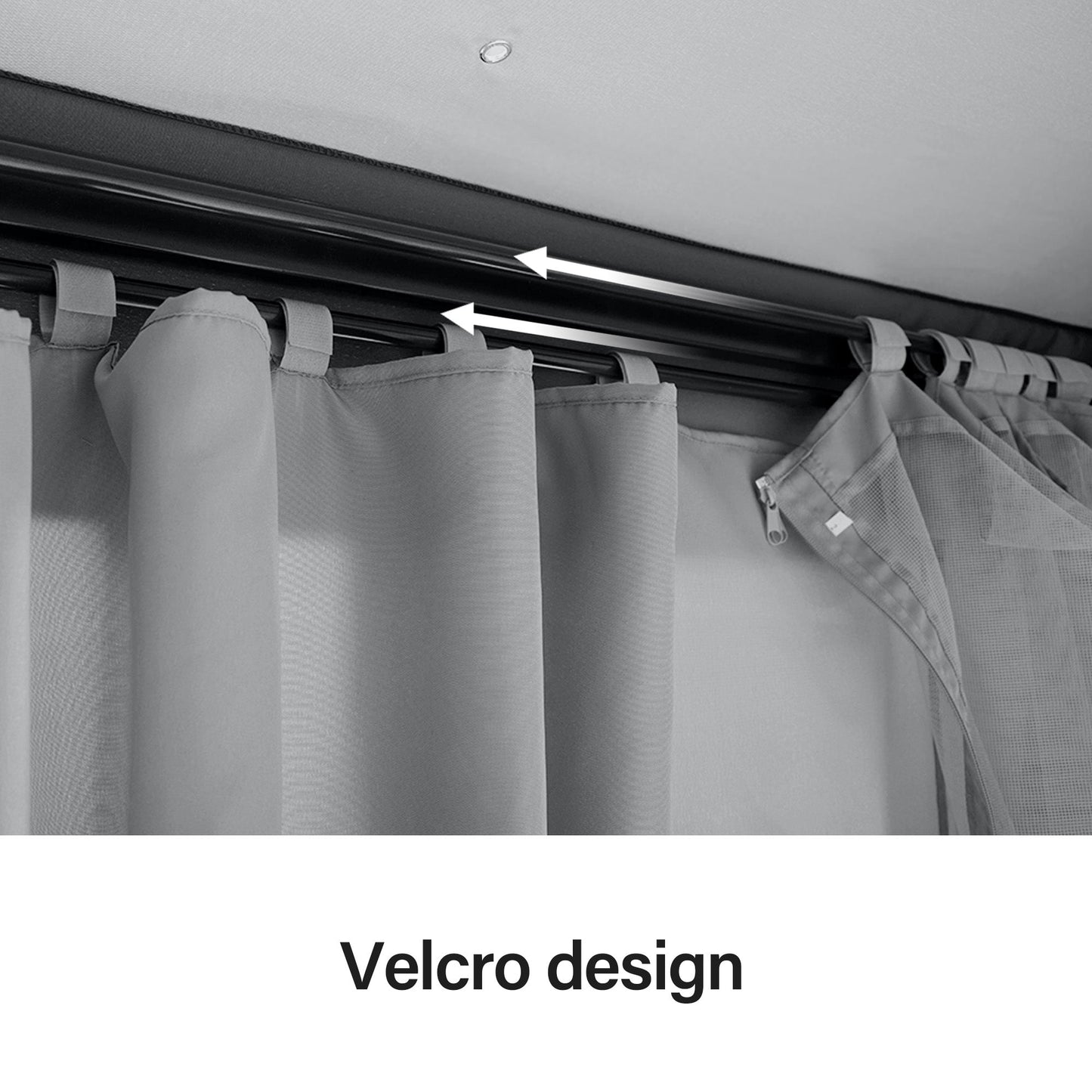 LAUSAINT HOME Canopy / Privacy Curtain For Lausaint Home Gazebo