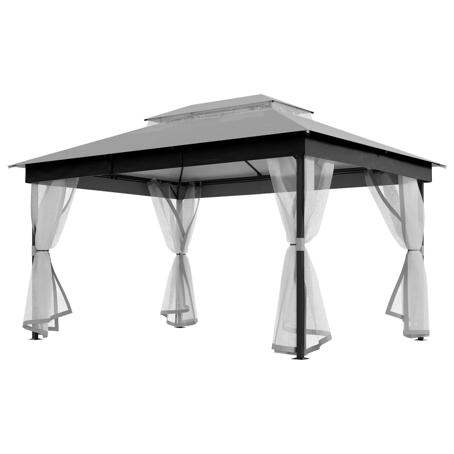 LAUSAINT HOME Patio Gazebo with mosquito mesh