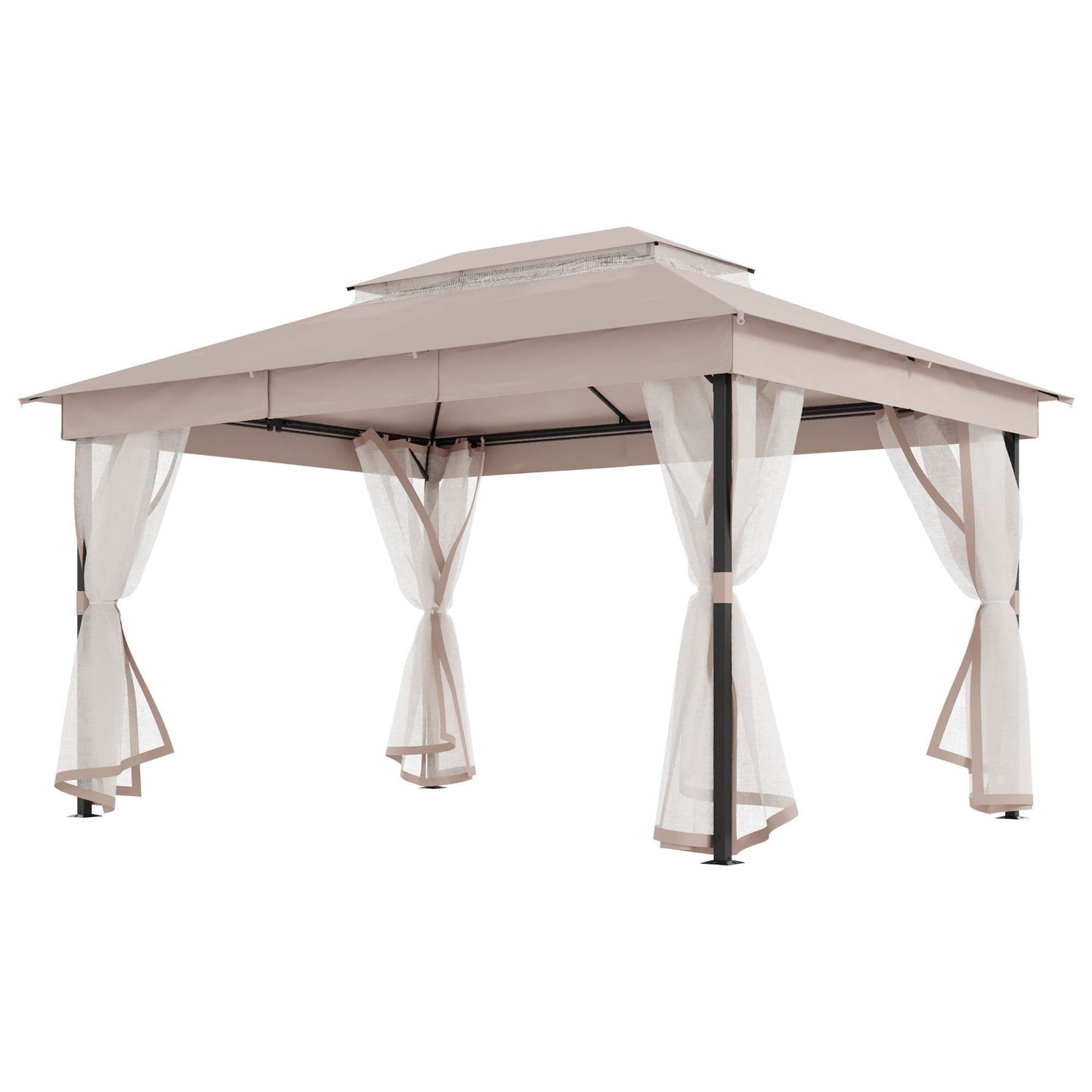 LAUSAINT HOME Patio Gazebo with mosquito mesh