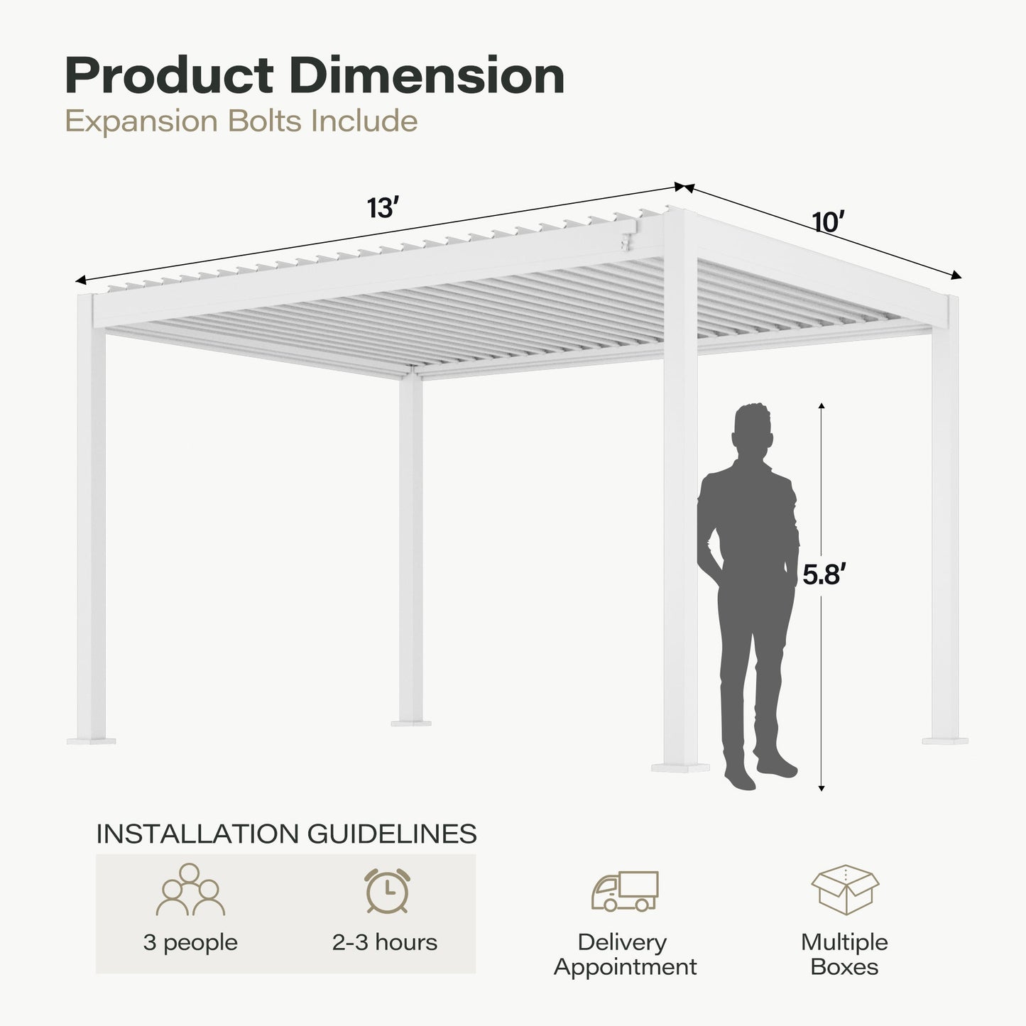 Aluminum Louvered Pergola