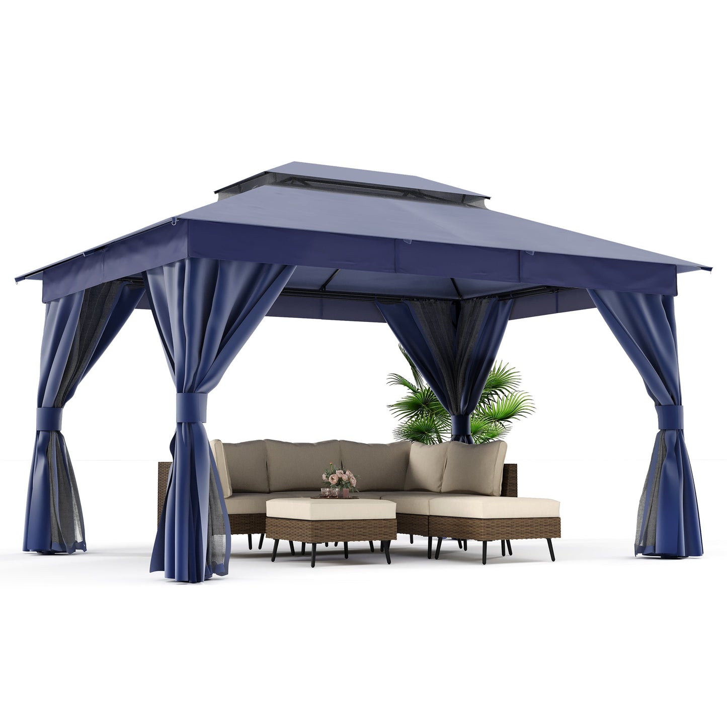 LAUSAINT HOME 10'X13'  Patio Steel Gazebo
