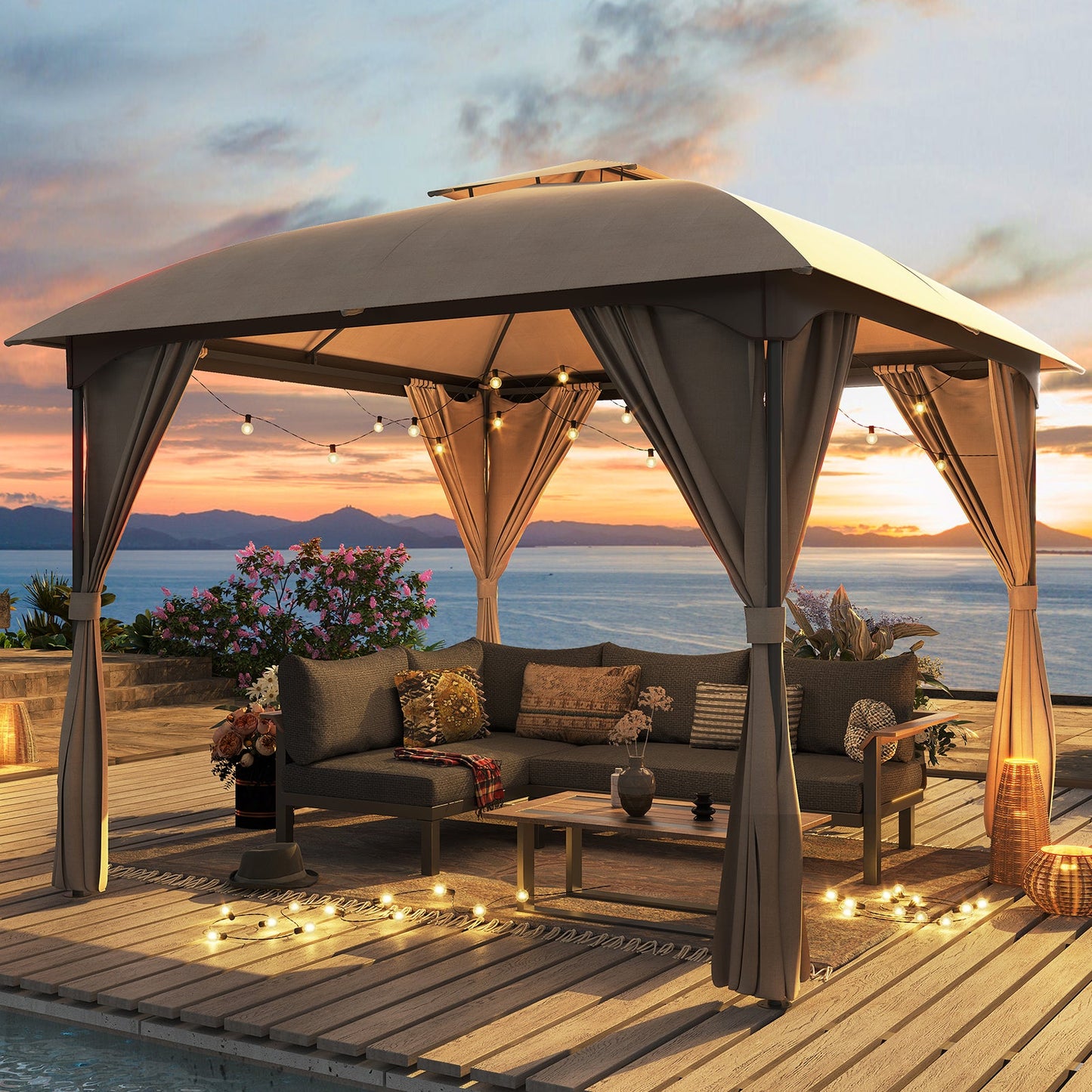 LAUSAINT HOME 10'X10' Softtop Gazebo