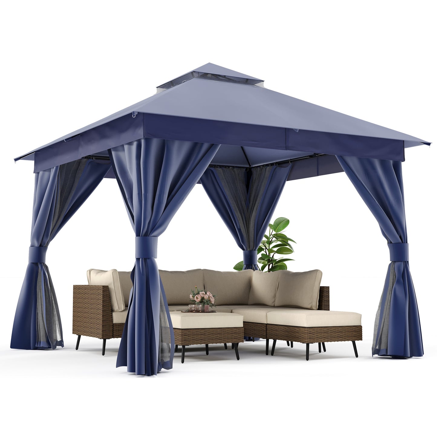 LAUSAINT HOME 10'X10' Patio Steel Gazebo