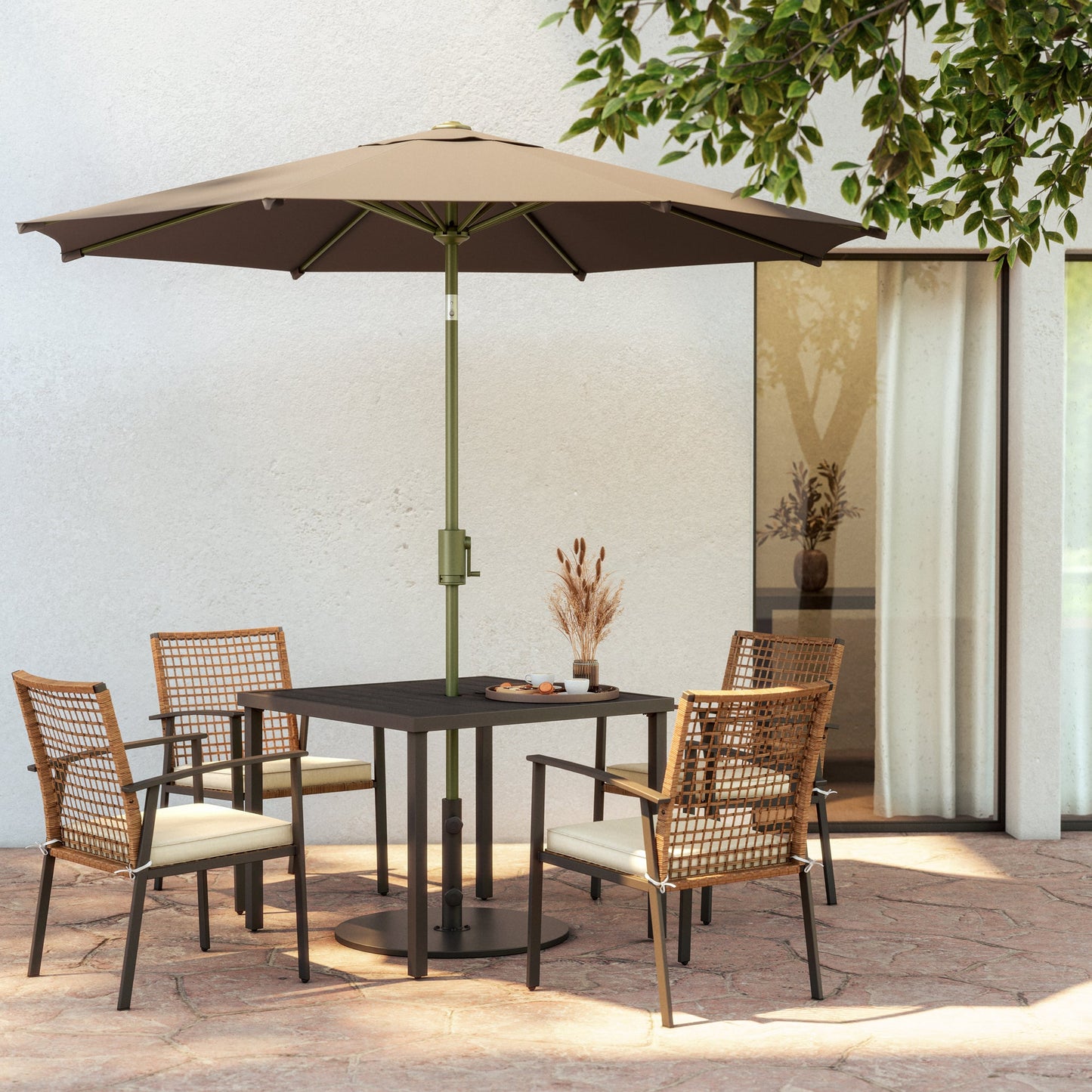 LAUSAINT HOME 9' Outdoor Patio Umbrella