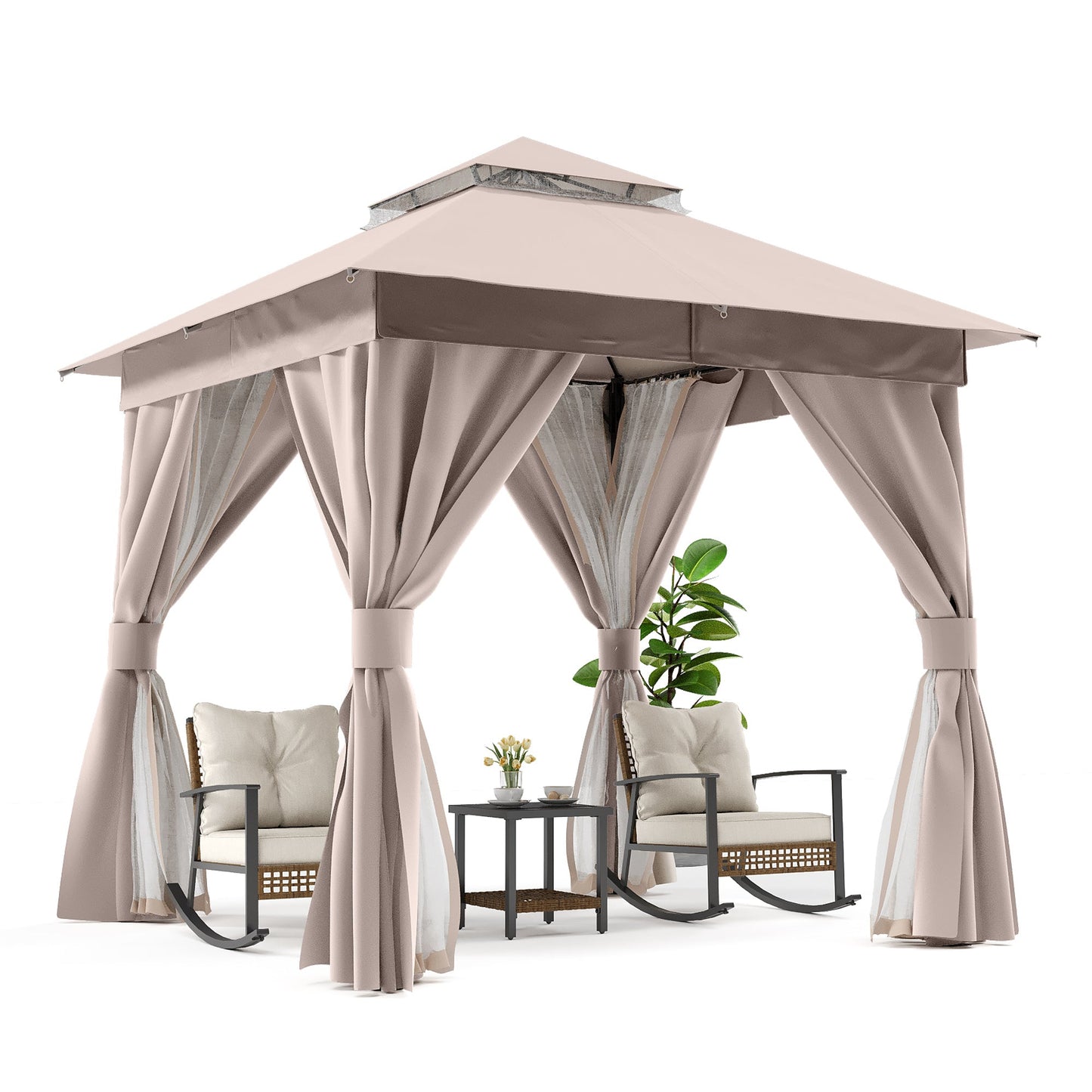 LAUSAINT HOME 8'X 8'  Patio Steel Gazebo
