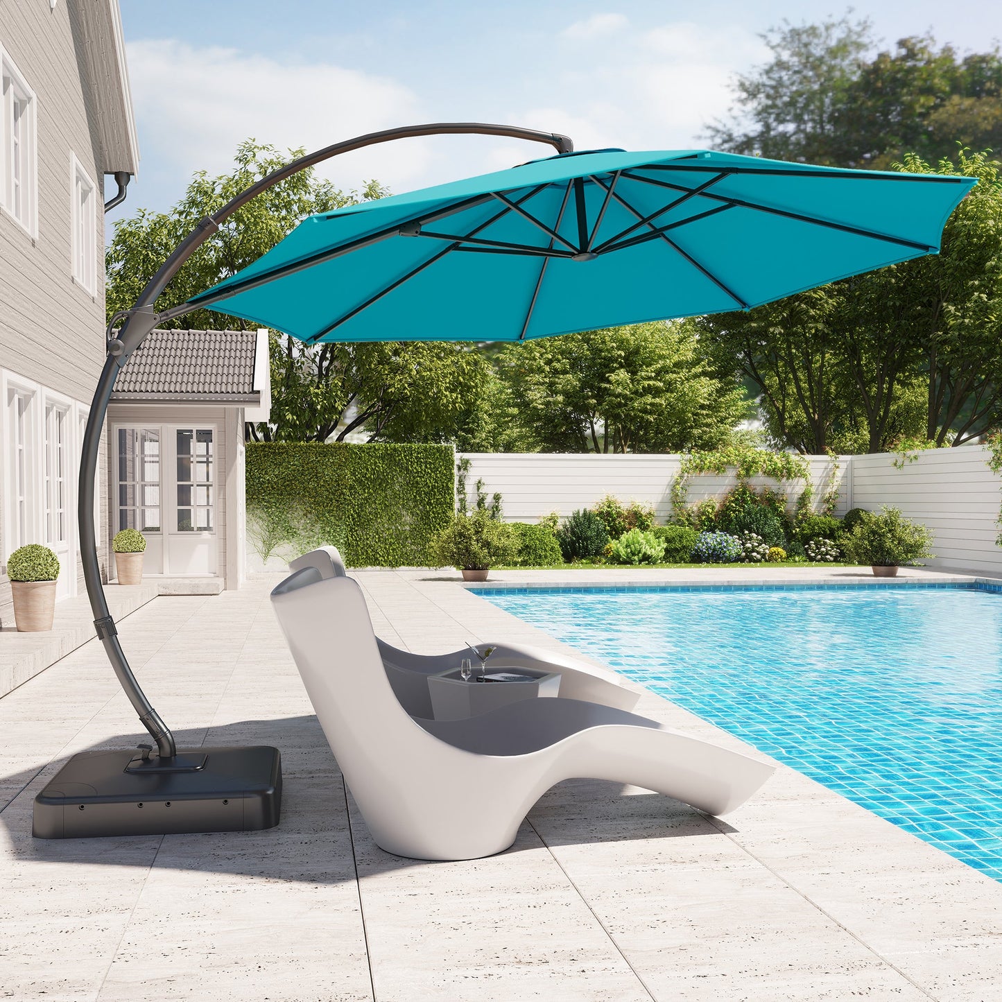 Lausaint Home 11' Deluxe Cantilever Umbrella