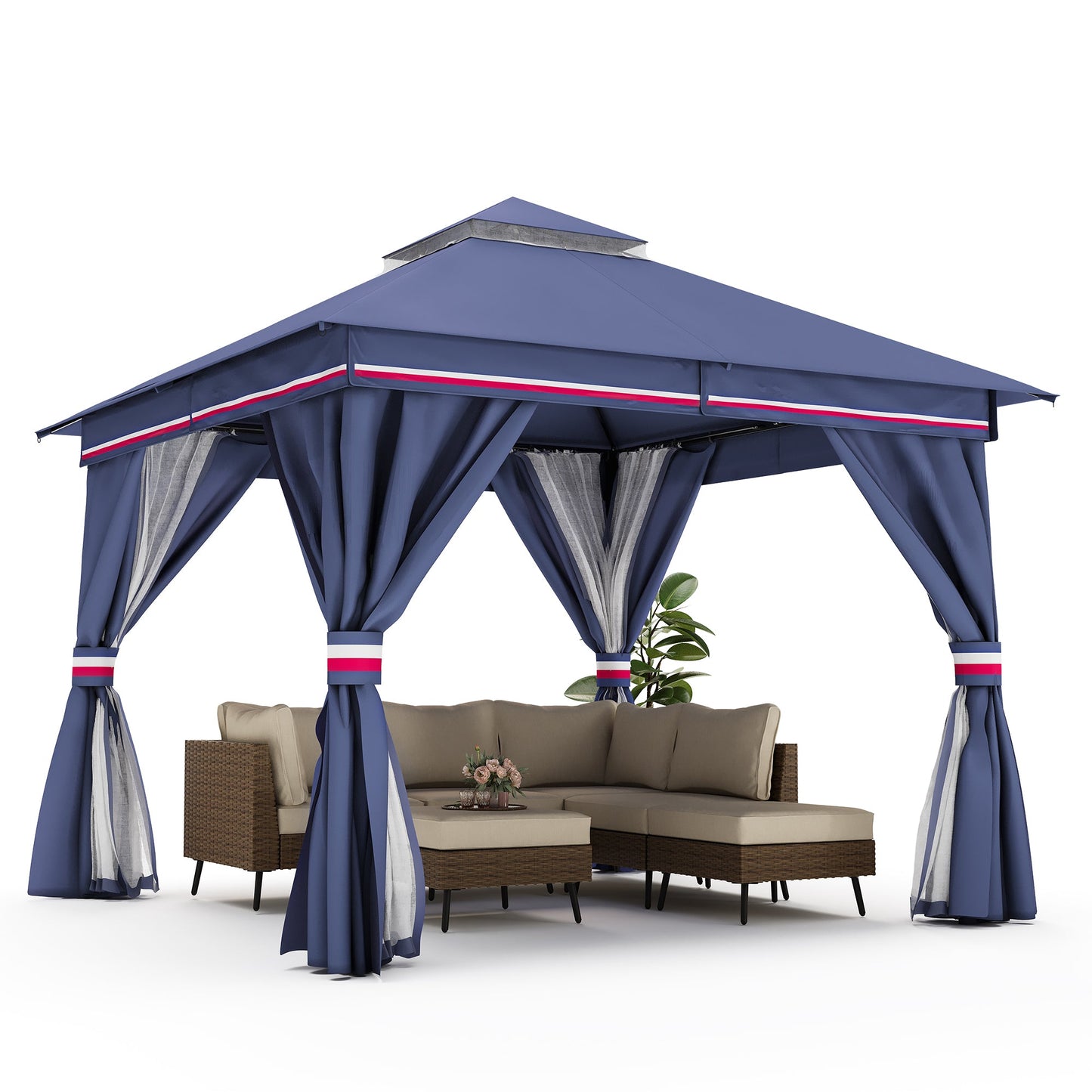 LAUSAINT HOME 10'X10' Patio Steel Gazebo