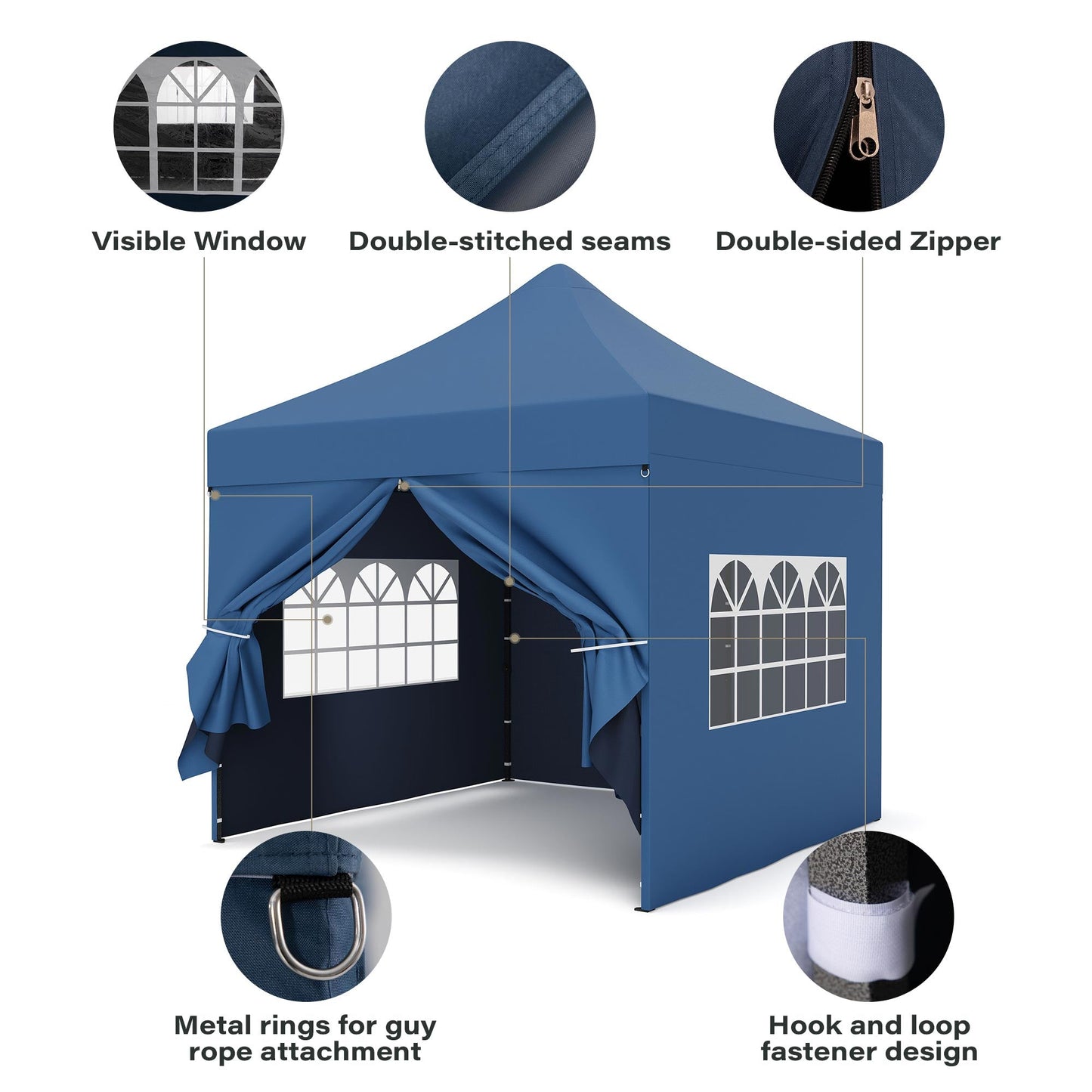 LAUSAINT HOME 10x10 Pop Up Canopy Tent